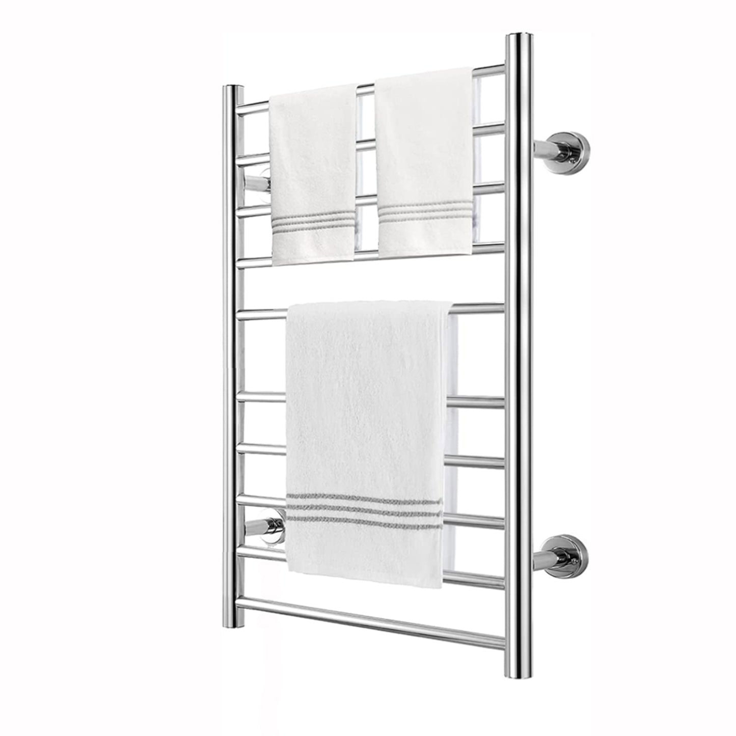 Wall-Mounted Electric Towel Warmer with 10 Stainless Steel Bars