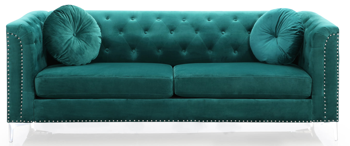 Pompano G895A-S Sofa ( 2 Boxes ) , GREEN