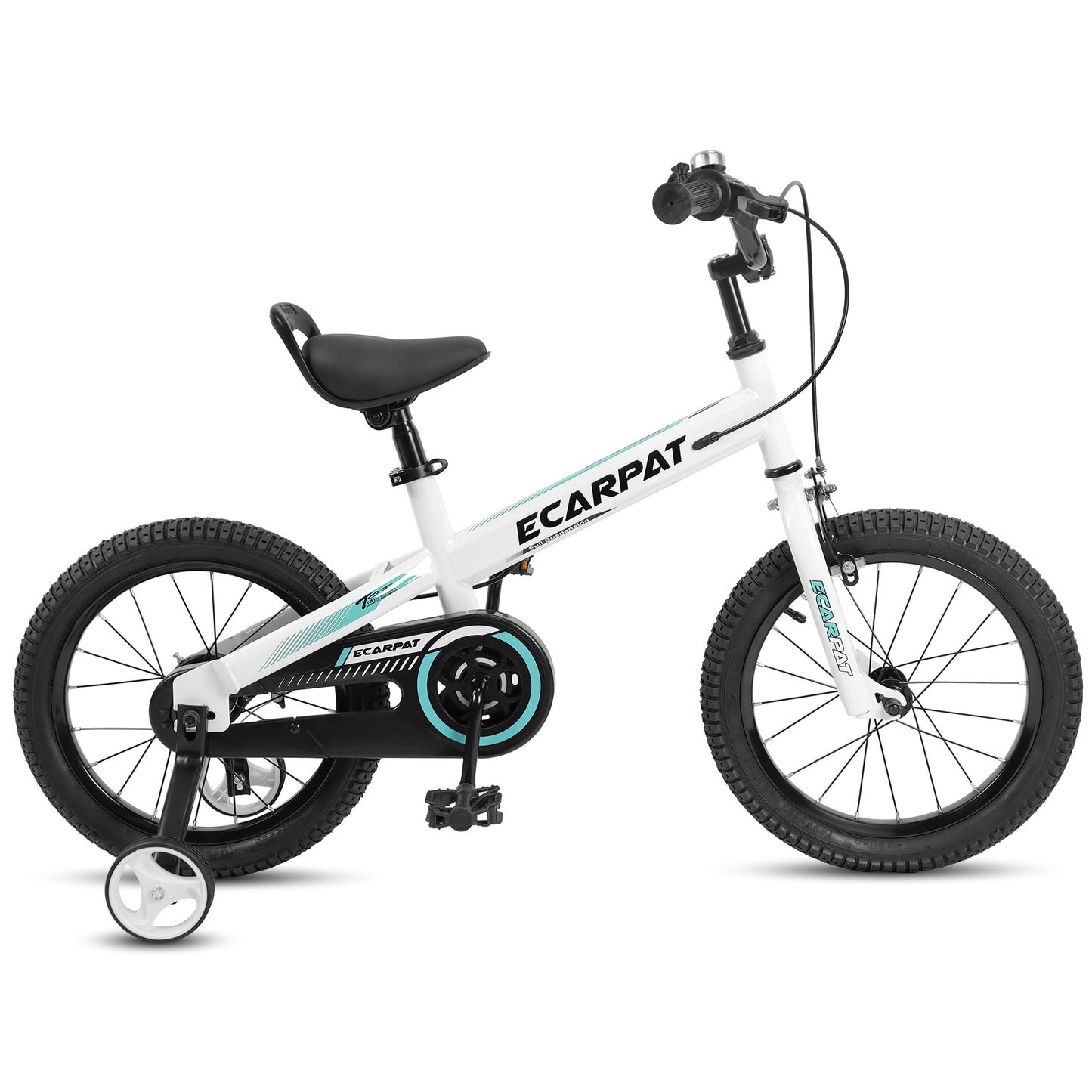 C16112A Ecarpat Kid's Bike 16 Inch Wheels,1-Speed Boys Girls Child Bicycles For 4-7Years,With Removable Training Wheels Baby Toys,Coaster+V Brake