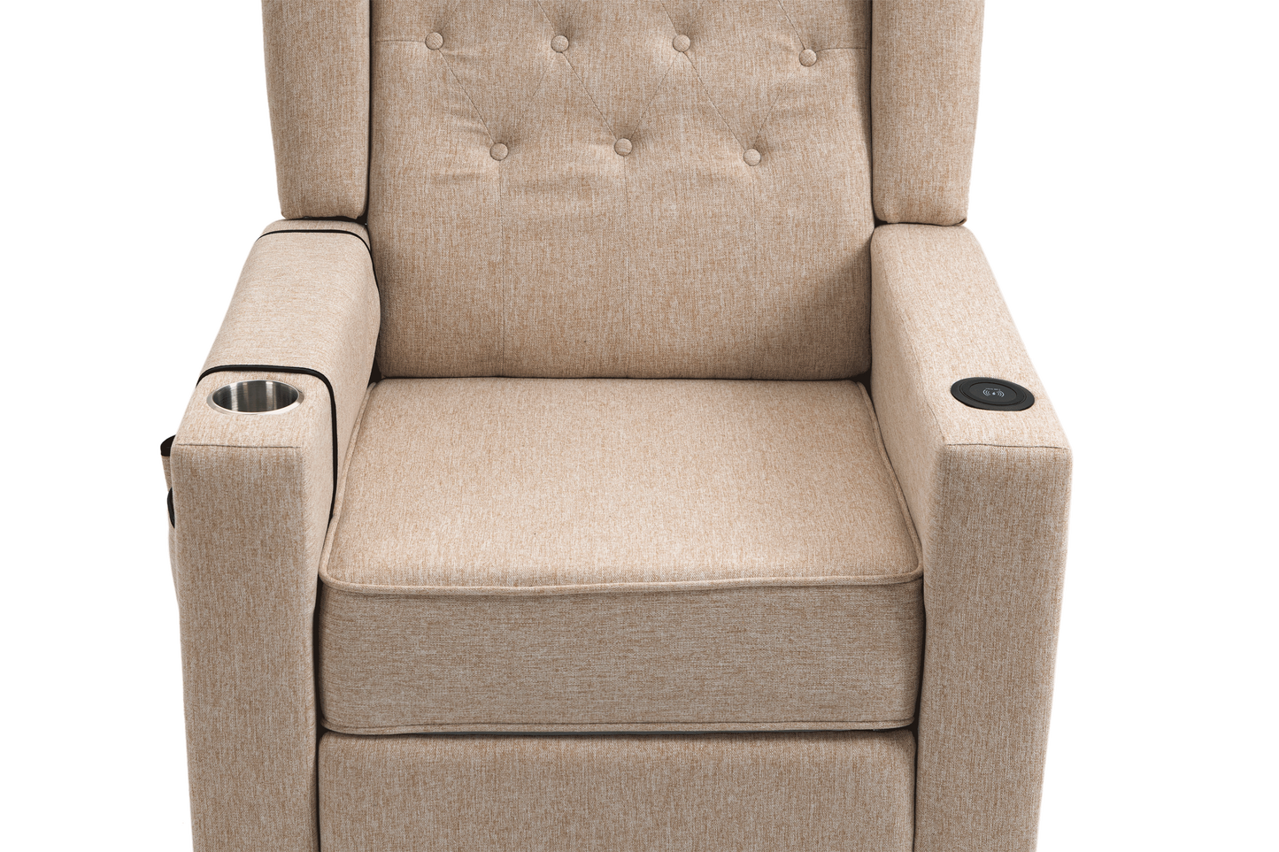 Modern Khaki Yellow Massage Recliner Chair with Heating Function