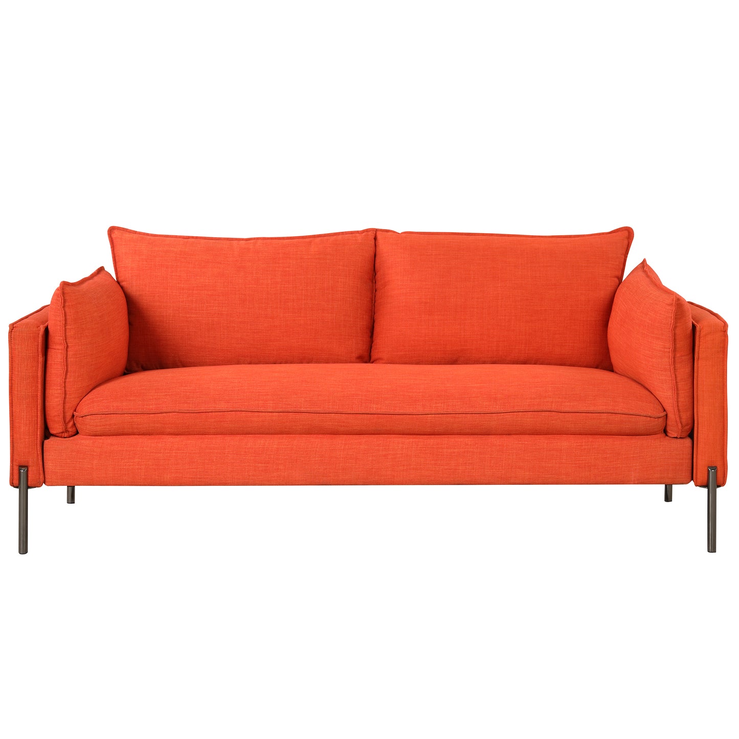 Modern 2-Piece Sofa Set with Loveseat and 3-Seat Couch