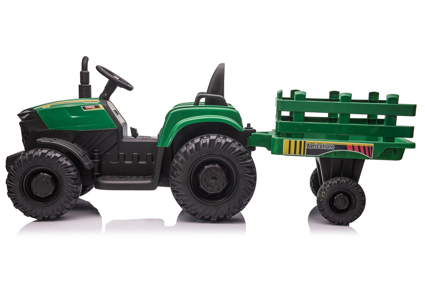 Electric 24V Tractor with Key Start, High and Low Speed, USB, MP3, and Realistic Sound