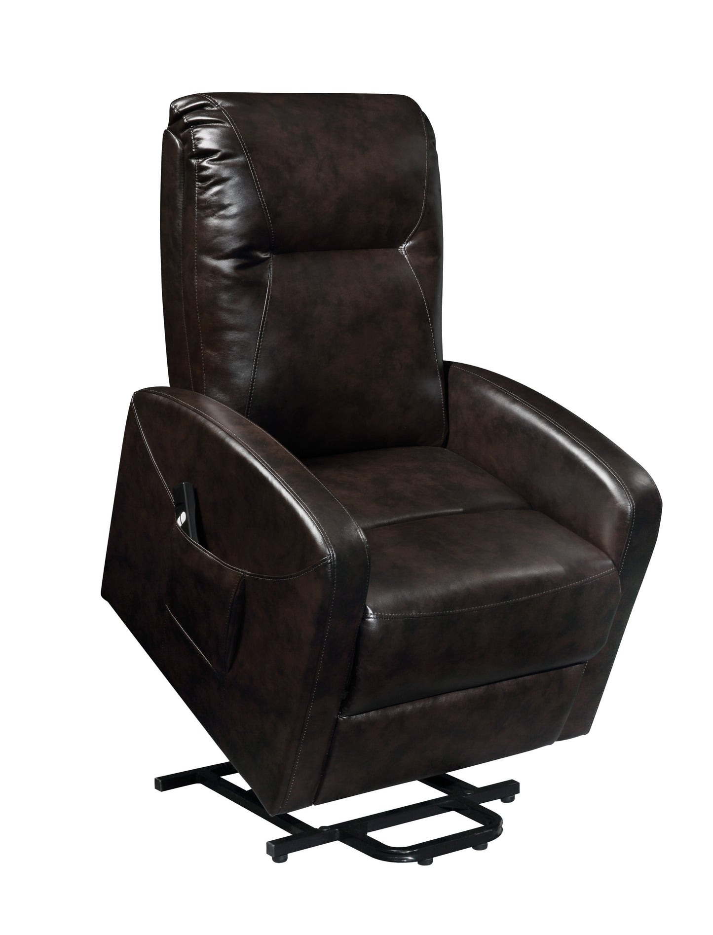 Kasia Power Lift Recliner in Espresso PU Leather - Ultimate Comfort and Style