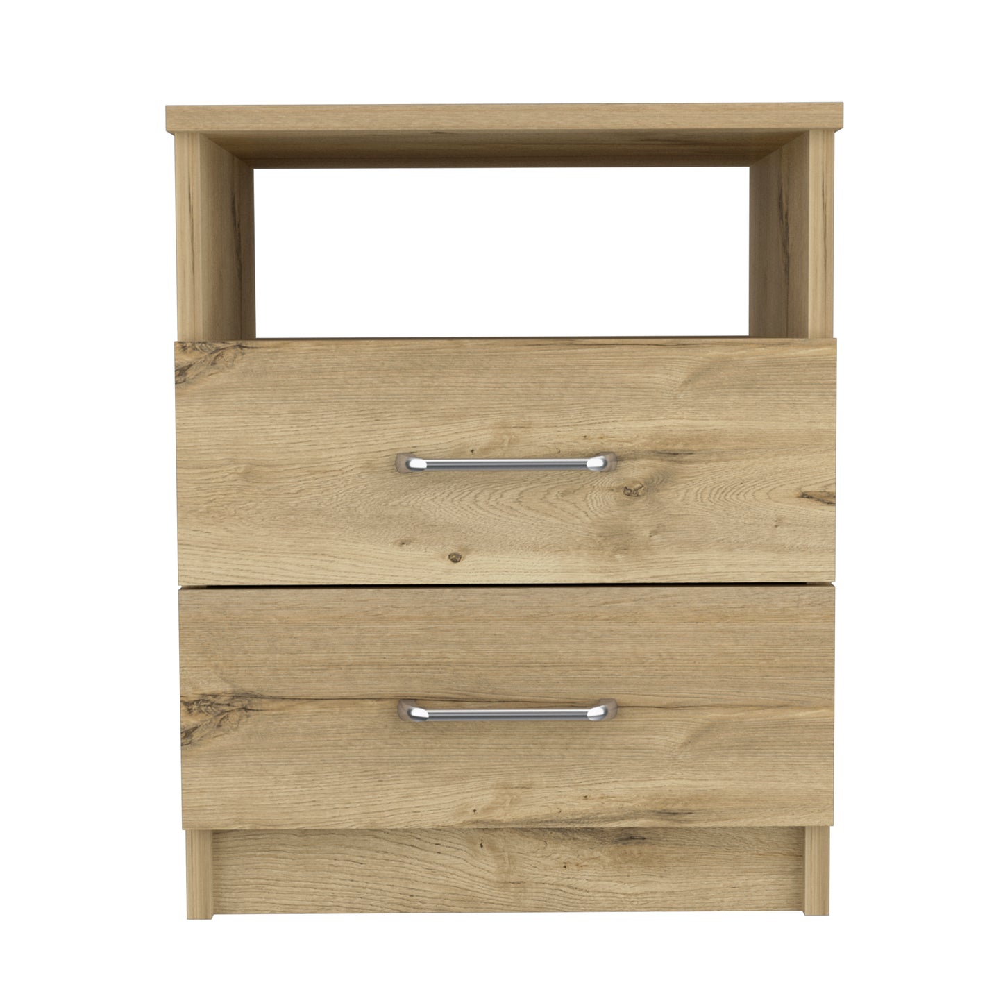 Brookeline 2-Drawer 1-Shelf Rectangle Nightstand Light Oak