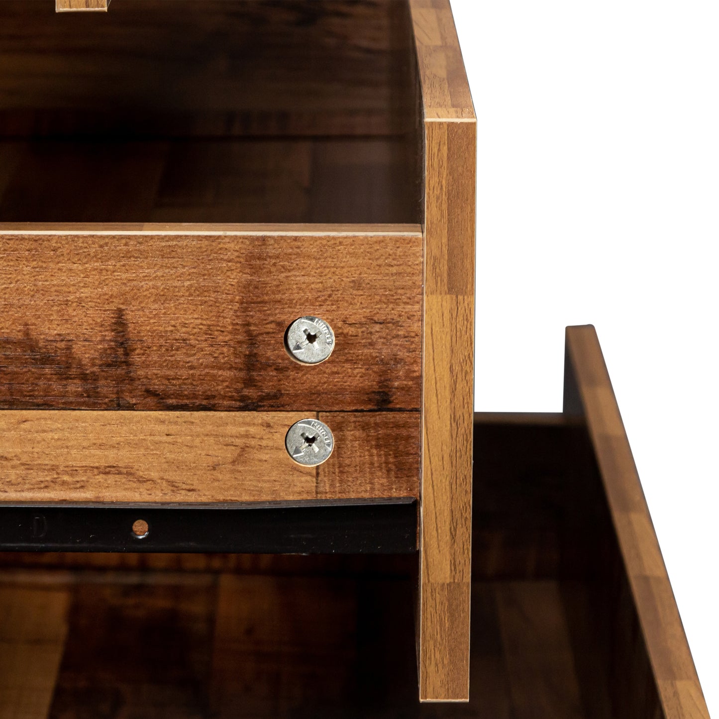 Modern Walnut 6 Drawer Nightstands