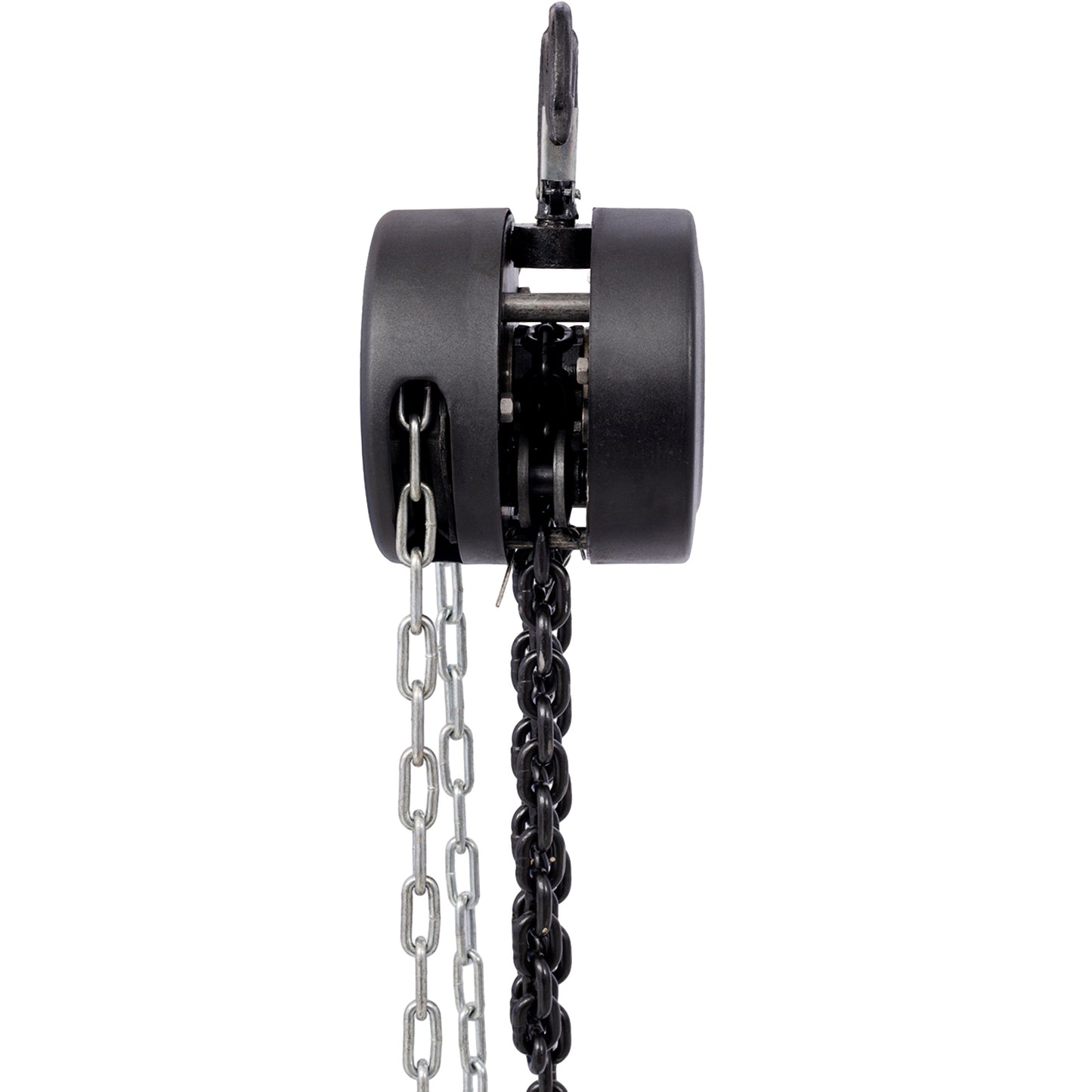 Chain hoist 2200lbs 1T capacity 10ft wIth 2 heavy duty hooks,Manual chain hoist steel construction,black