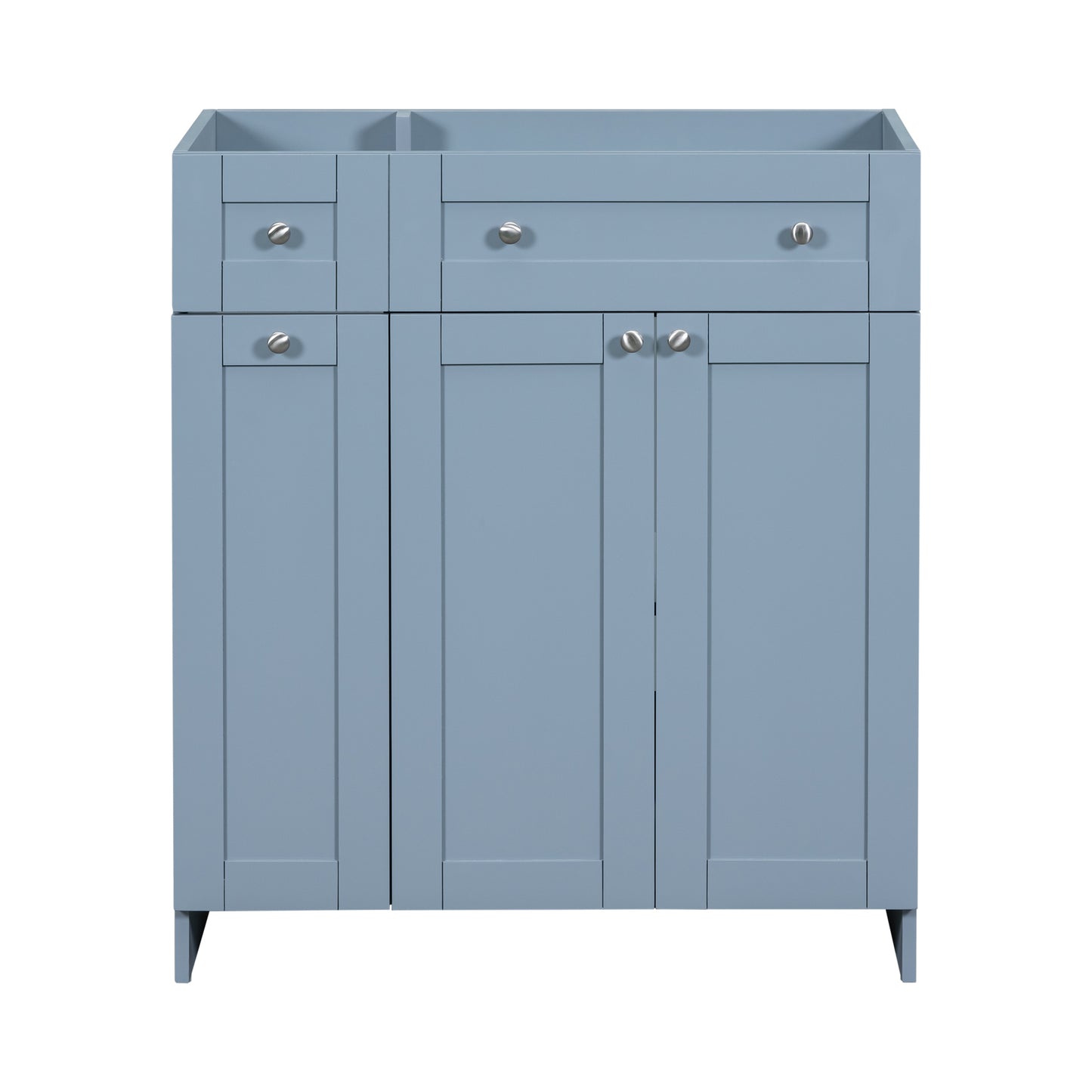 [Cabinet Only] 30" Bathroom vanity-Blue(Sink not included)