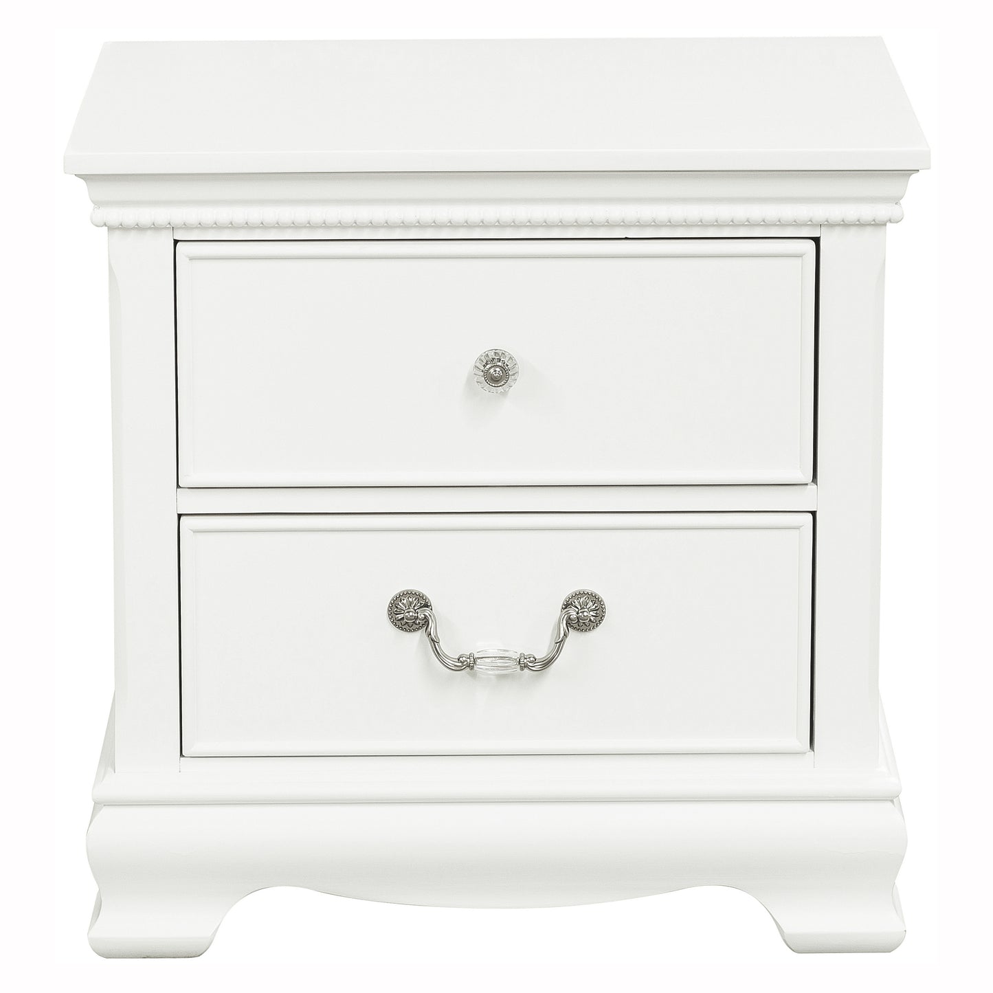 Classic Traditional Style 1pc Nightstand Wood White Finish Dovetail Drawers Bed Side Table Bedroom Furniture