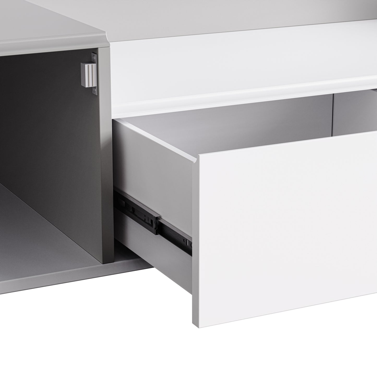 Contemporary TV Console with Spacious Storage and Sleek Design