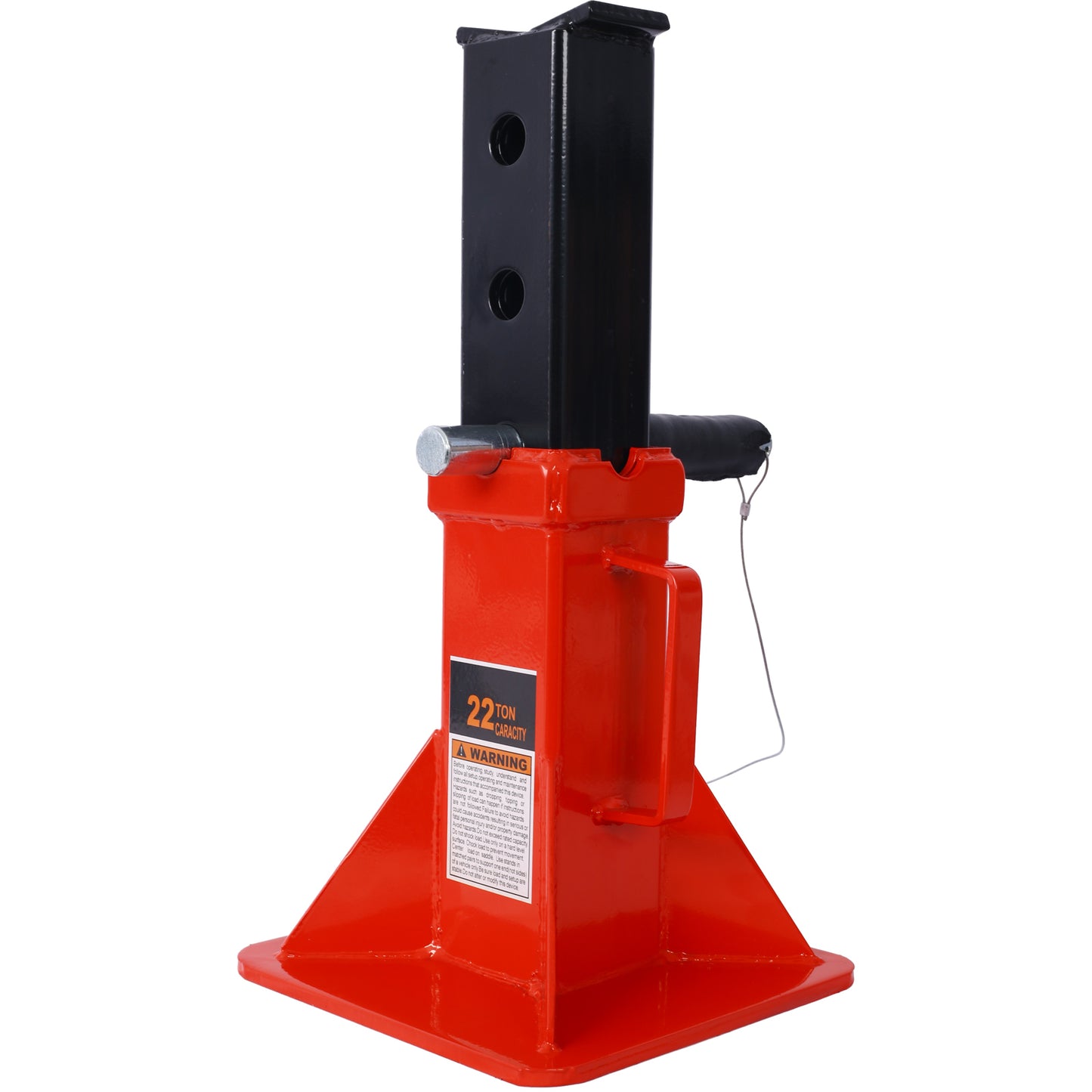 Heavy Duty Pin Type Professional Car Jack Stand with Lock, 22 Ton (44,000 lb) Capacity, Red, 1 Pair