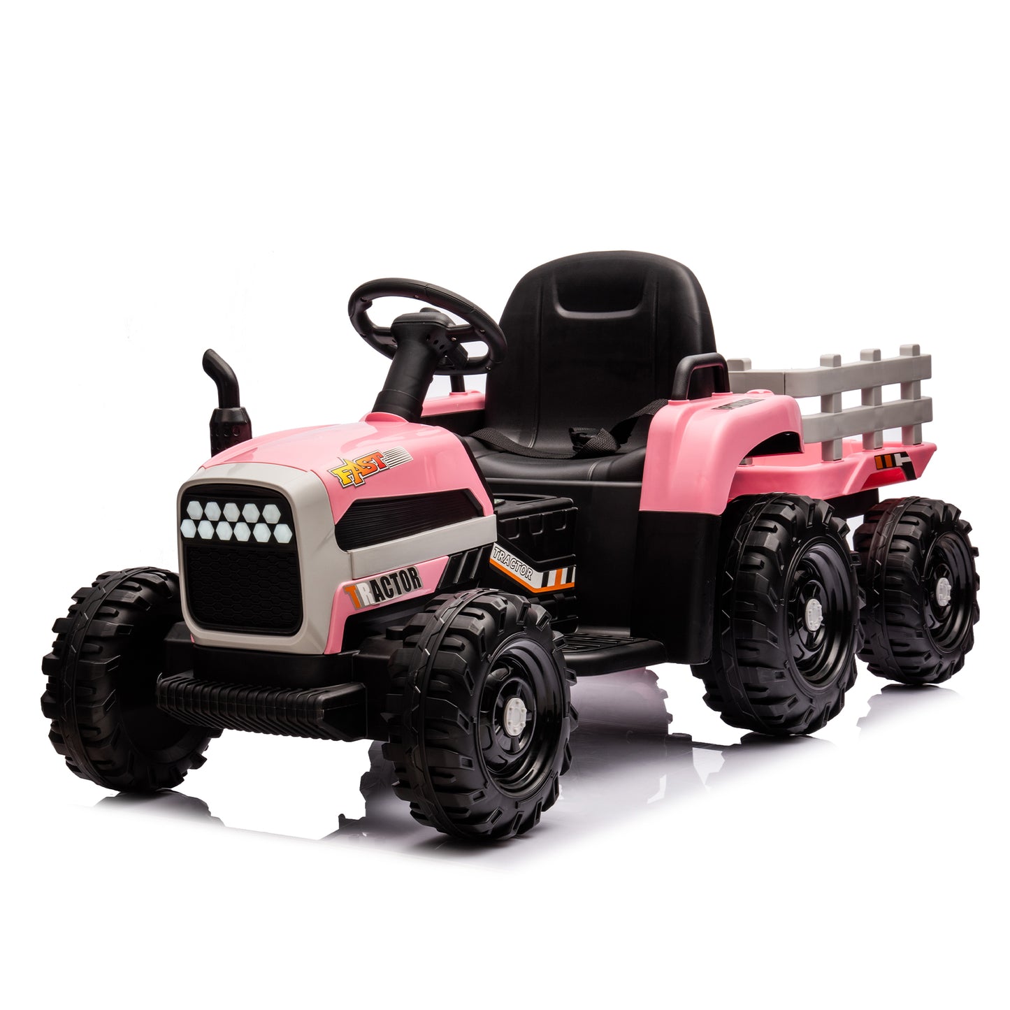 Electric Tractor Toy with Remote Control and Multiple Features