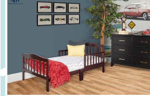 Classic Design Toddler Bed in Espresso