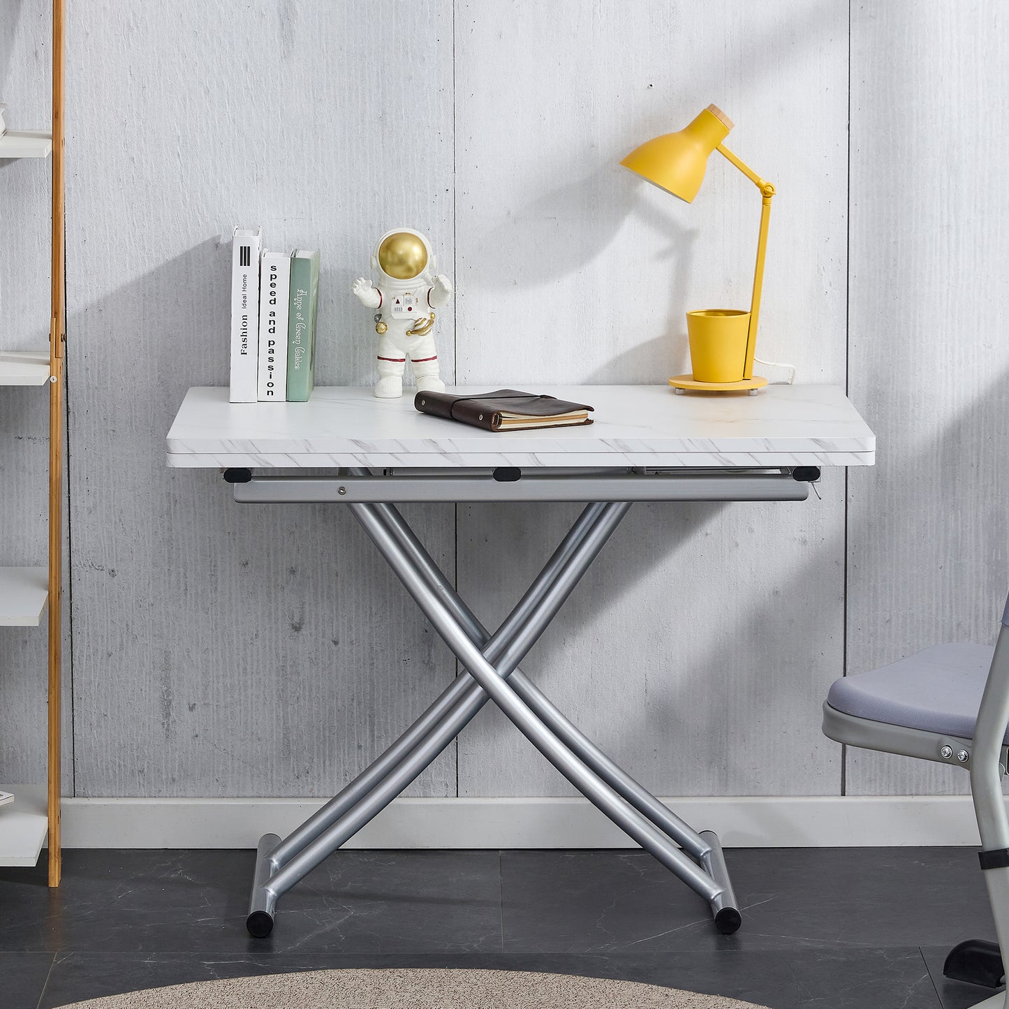 Versatile Minimalist Lift Table with Adjustable Height and Foldable Design