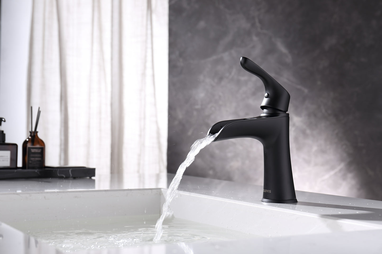 Modern Matte Black Bathroom Faucet