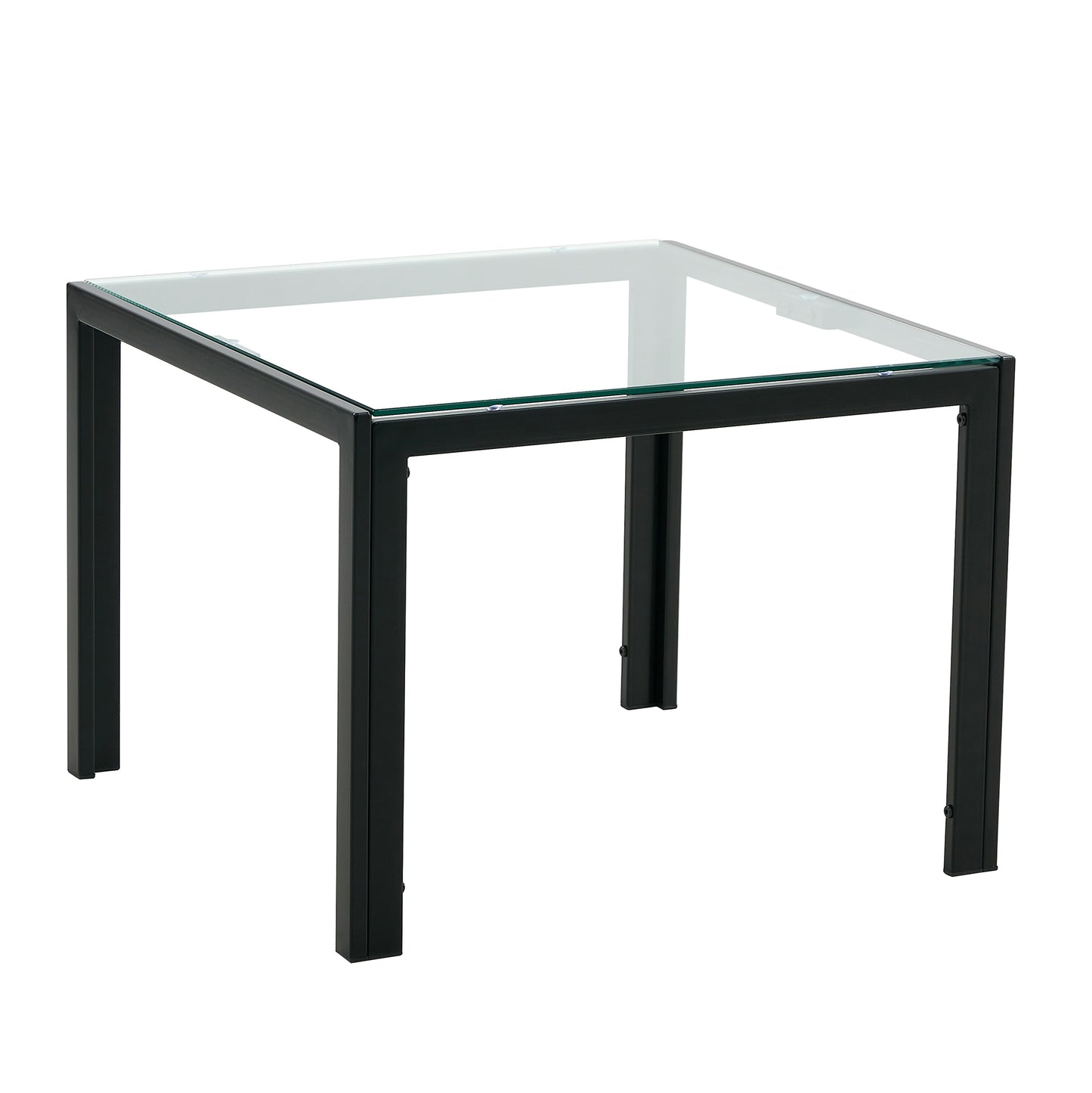 Square Glass Coffee Table Set of 2 for Modern Living Room, Elegant Design