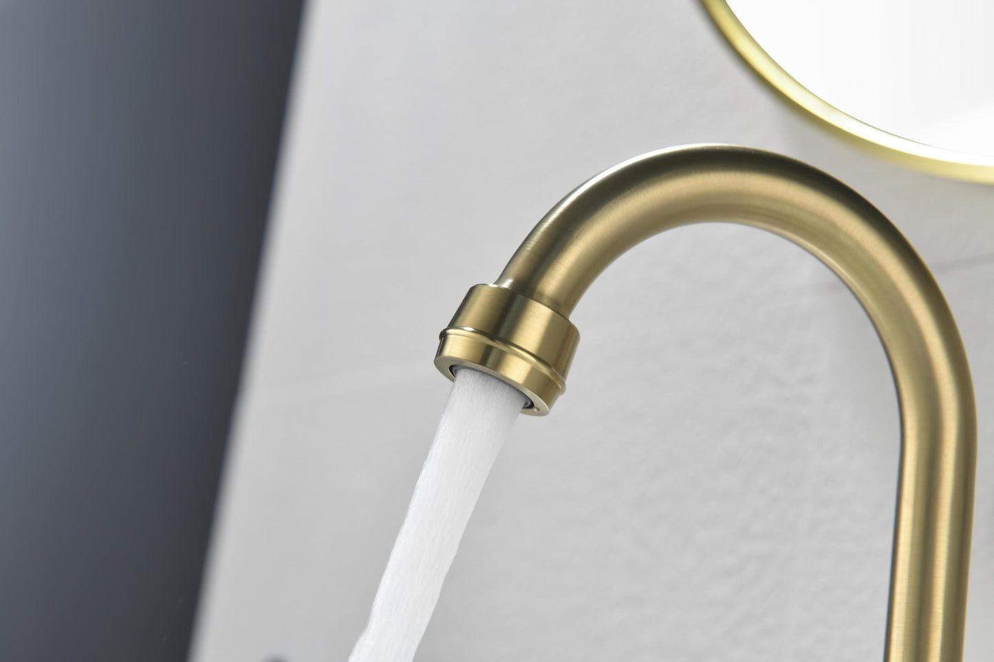 Gold Bathroom Faucet with Dual Handles