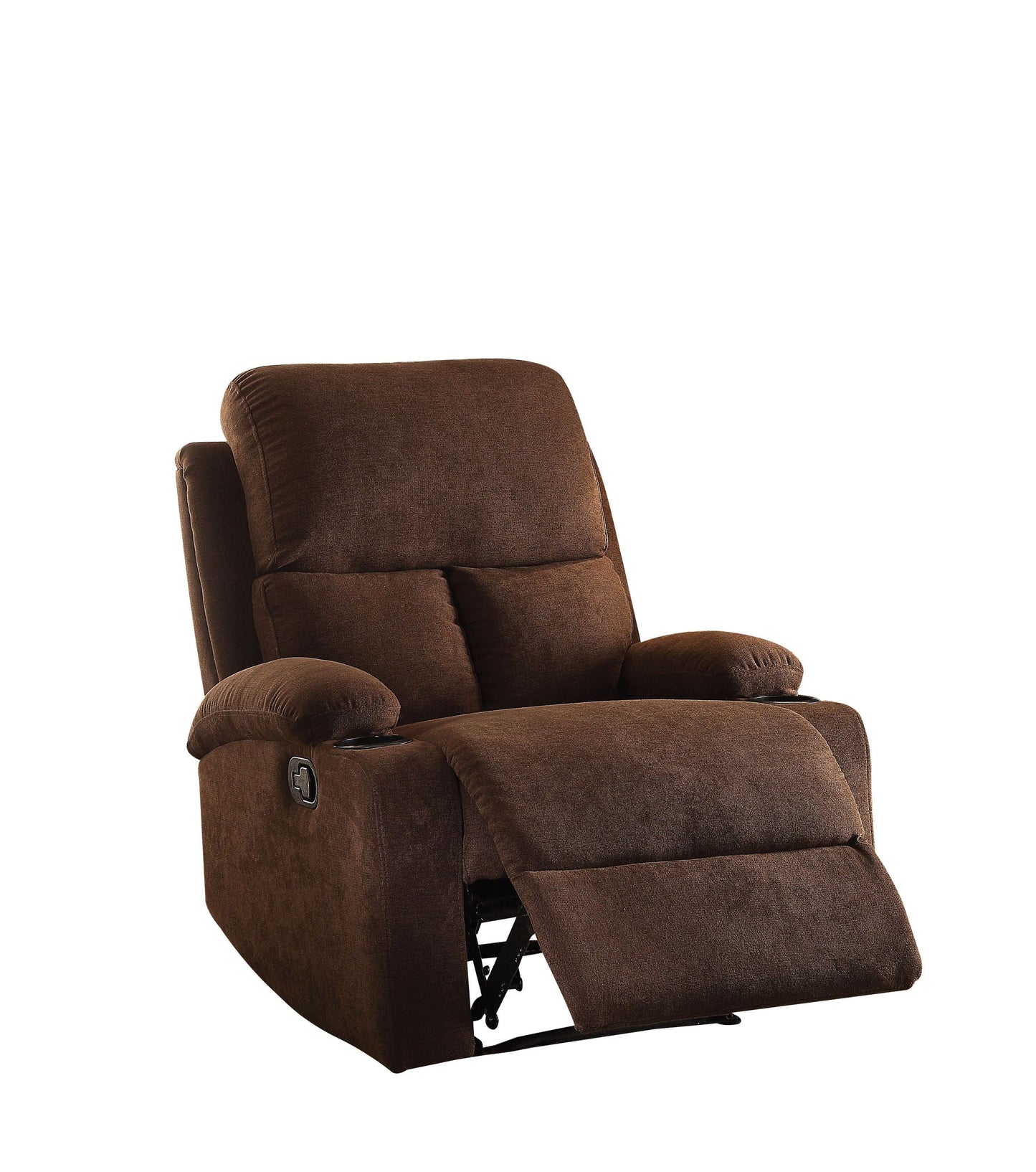 Chocolate Velvet Motion Recliner for Ultimate Comfort