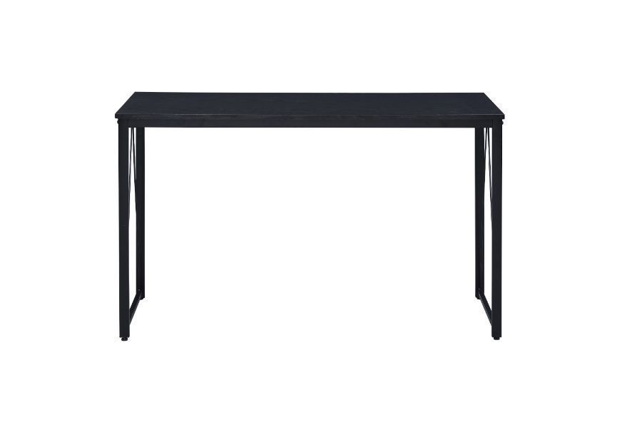 Zaidin Black Finish Writing Desk - Rustic Industrial Style