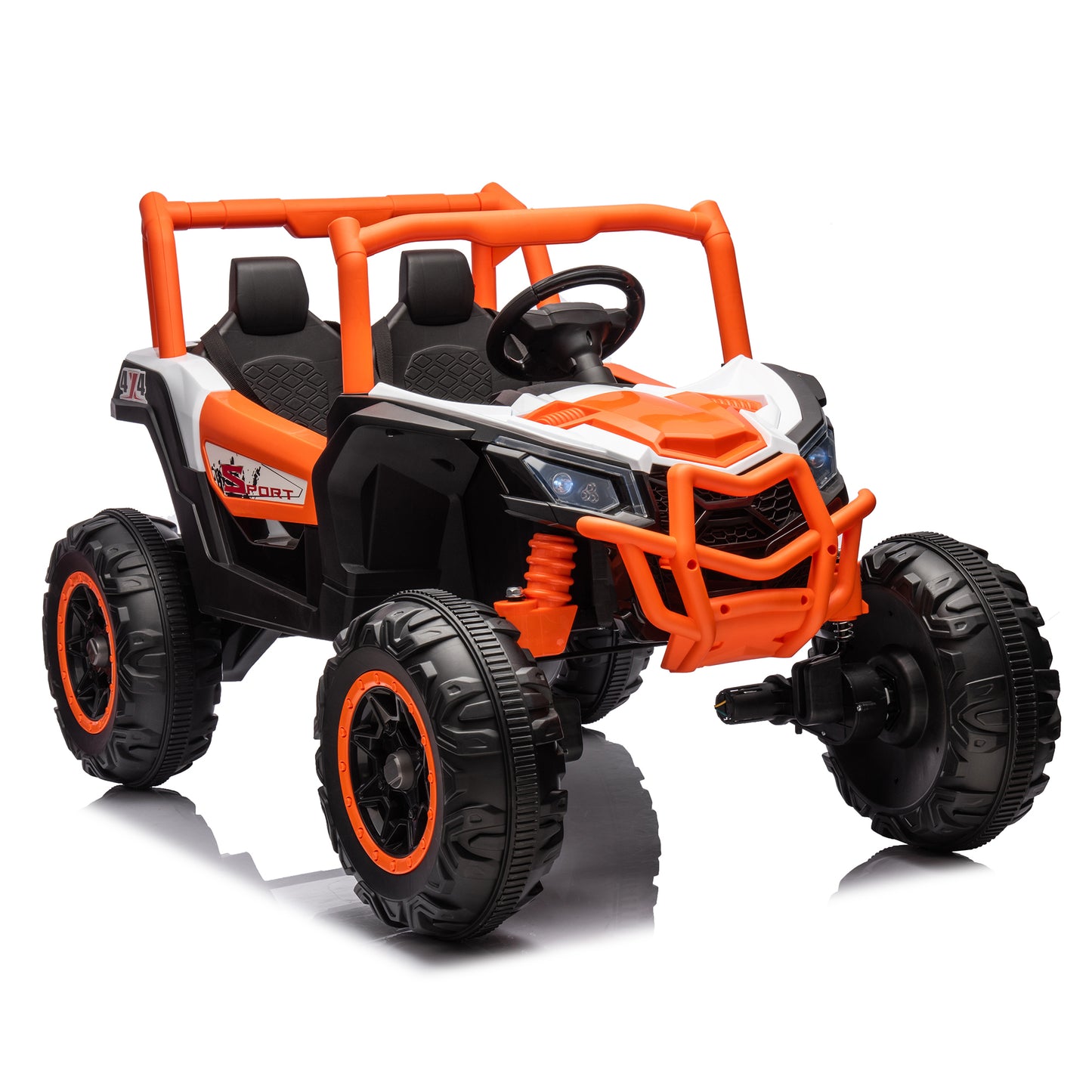 2-Seater 24V Ride-On UTV Car with Remote Control and Safety Belts