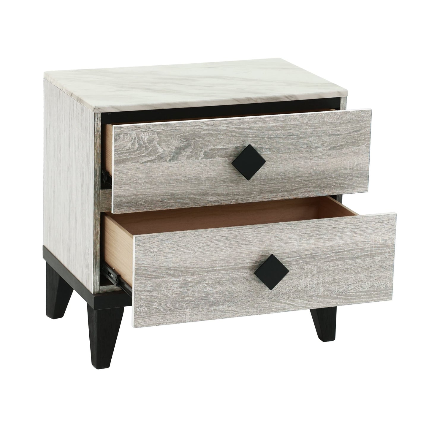 NIGHTSTAND in Cream Oak (Rustic Accents)