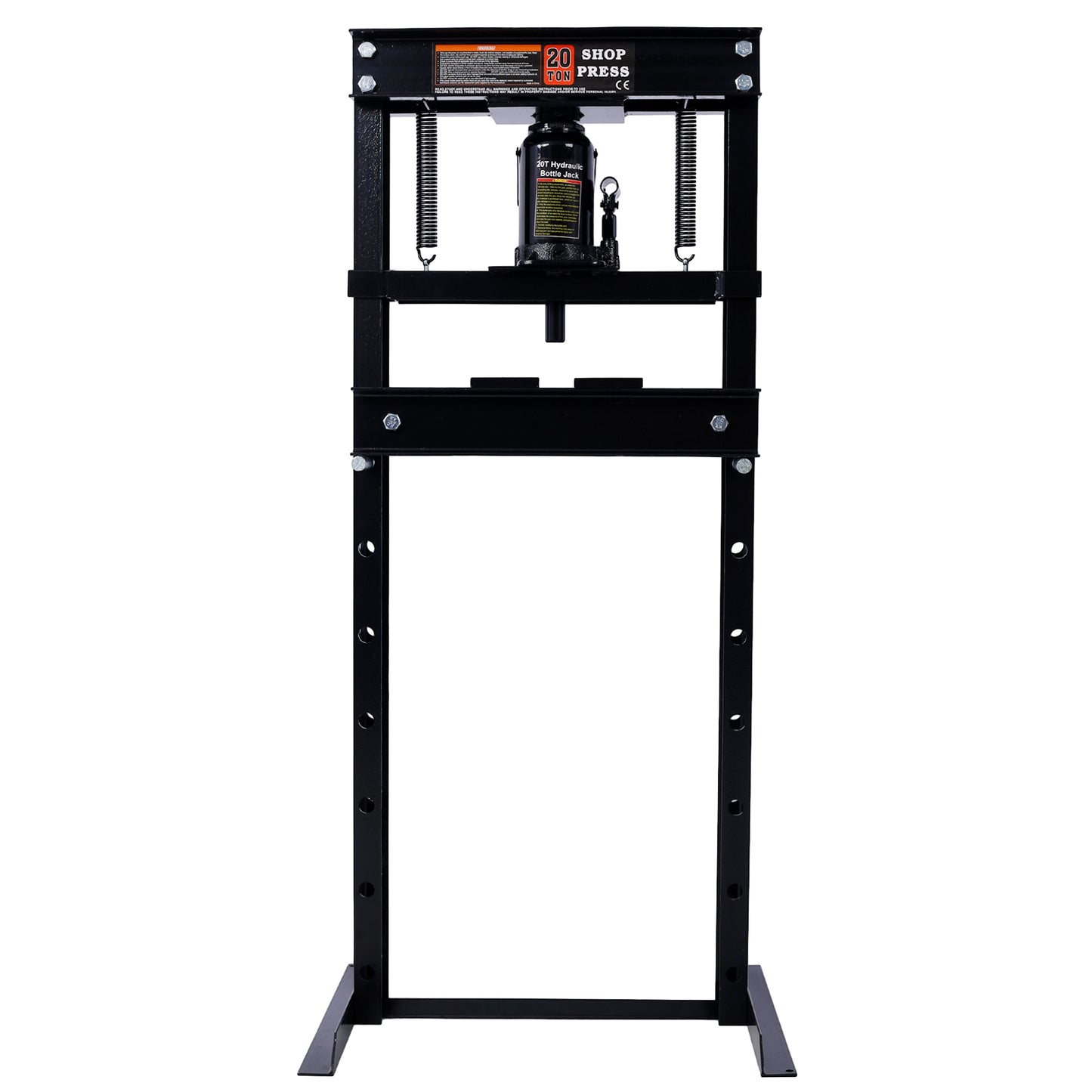20 Ton Bottle Jack Shop Press, Bend, Straighten, or Press Parts, Install Bearings, U-Joints, Bushings, Ball Joints, and Pulleys,black