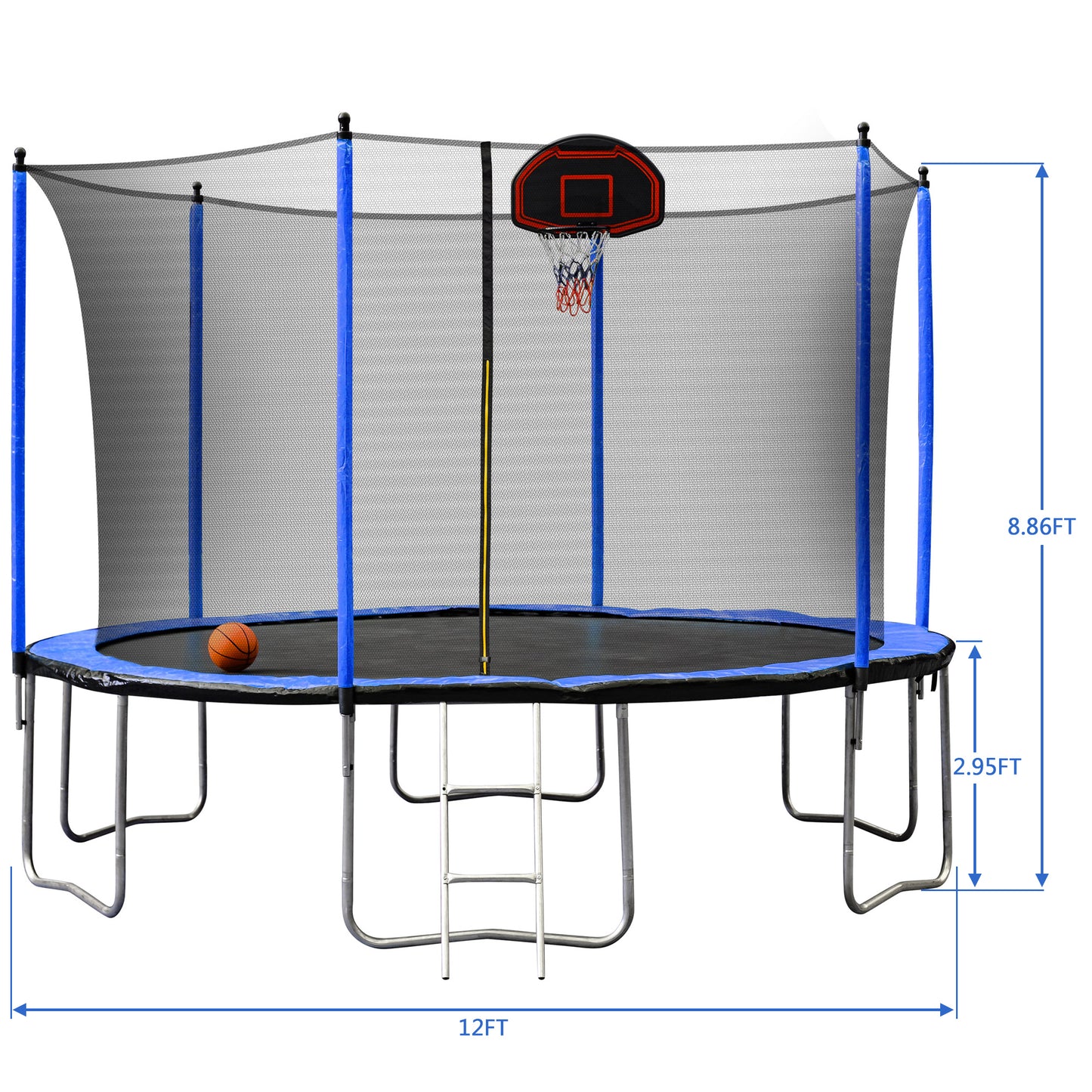 12ft blue trampoline 2023