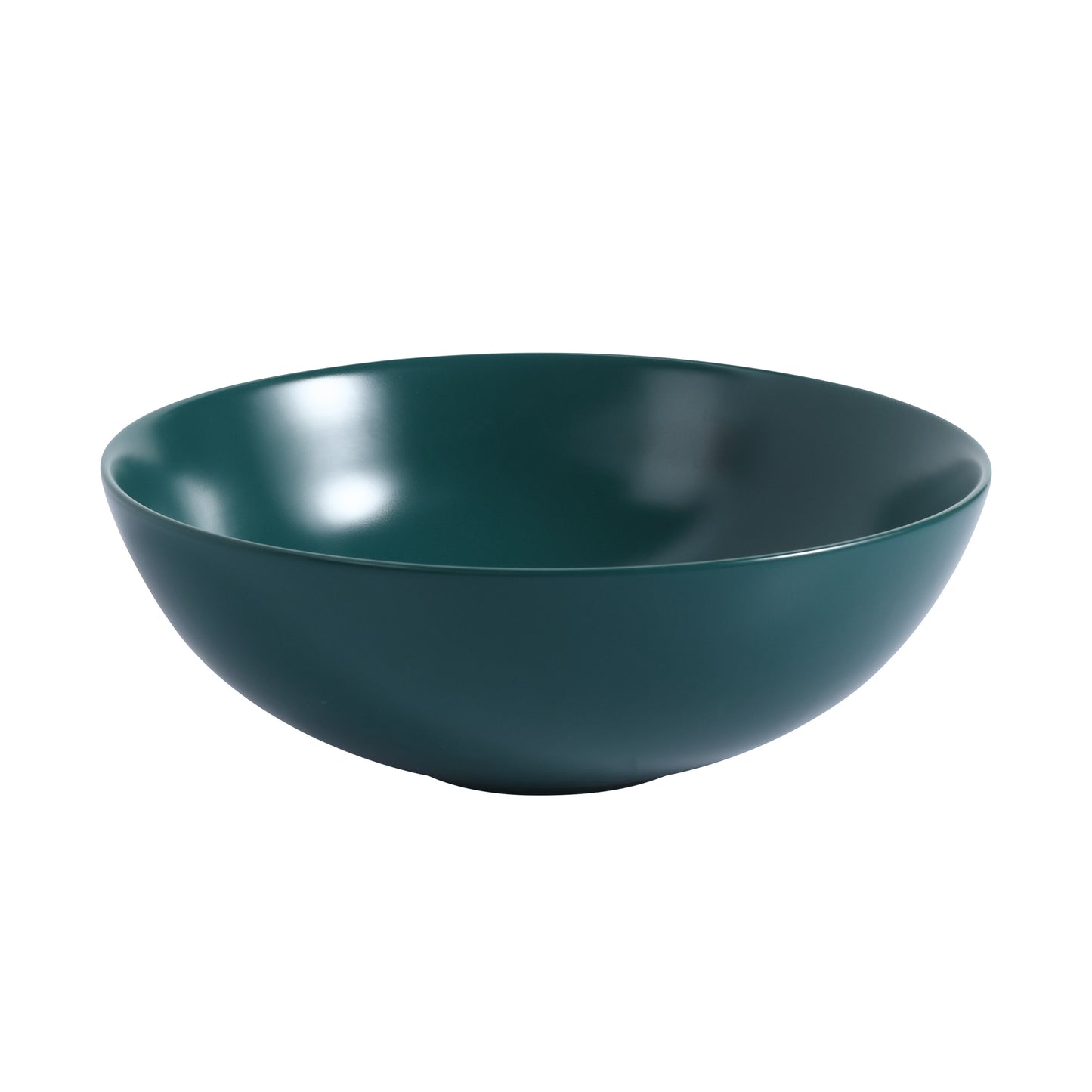 Ceramic Countertop Art Wash Basin, Vessel Sink(Matt Green Black)