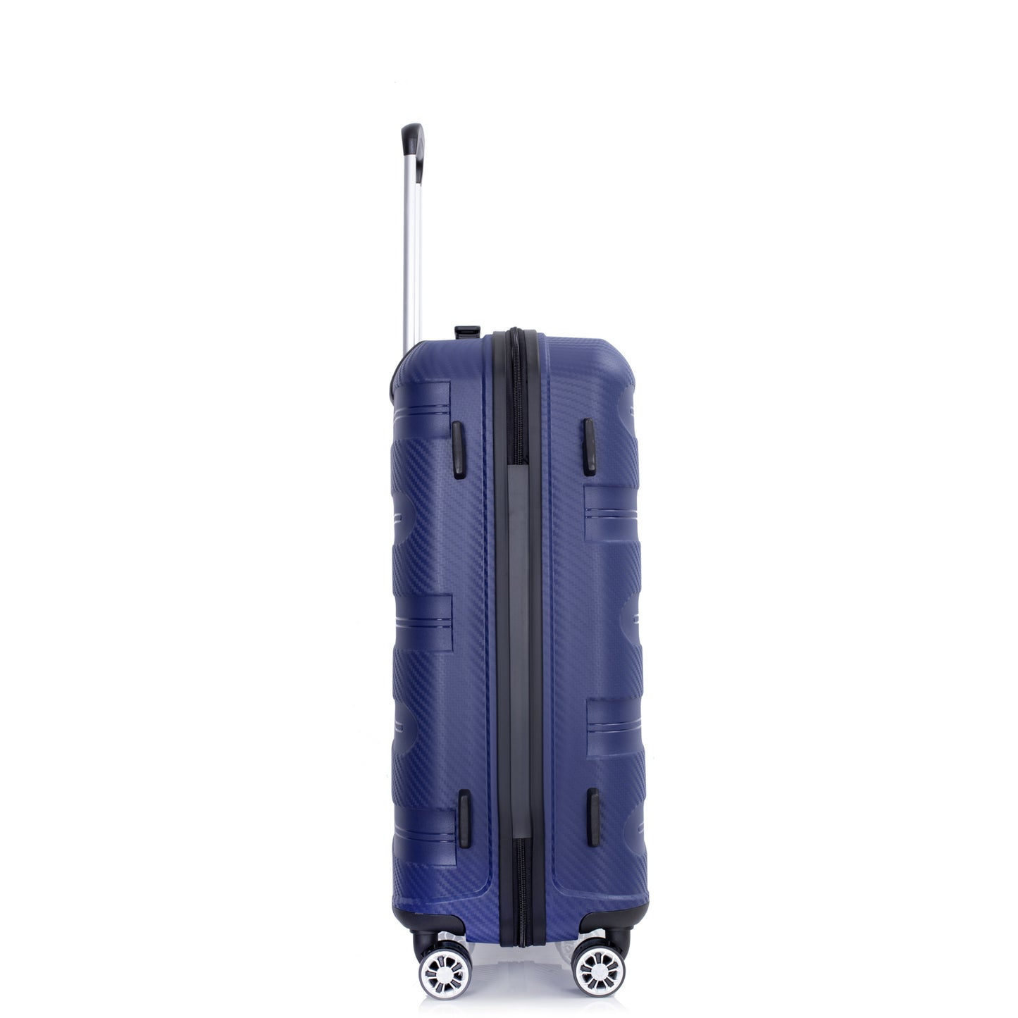 Hardshell Suitcase Spinner Wheels PP Luggage Sets Lightweight Durable Suitcase with TSA Lock,3-Piece Set (20/24/28) ,Navy