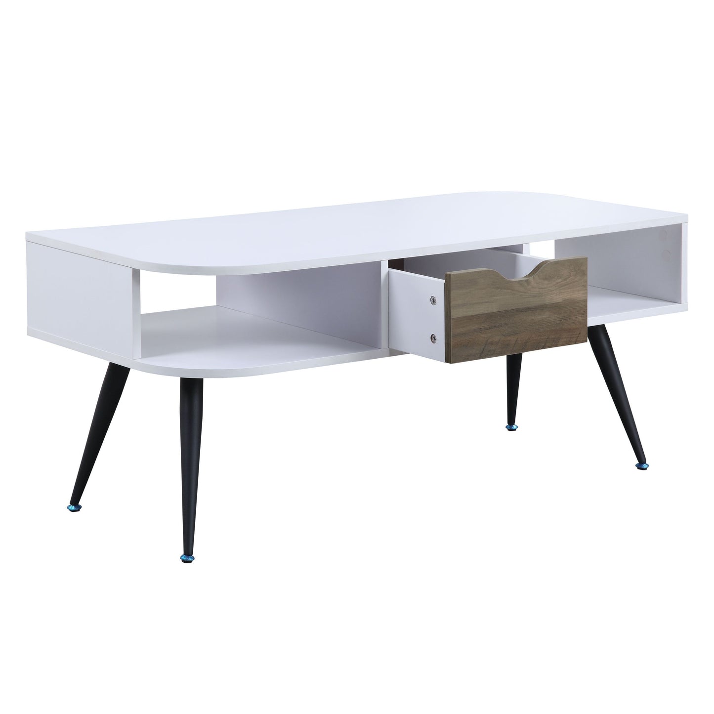 Versatile Halima Coffee Table in White & Black Finish LV00322