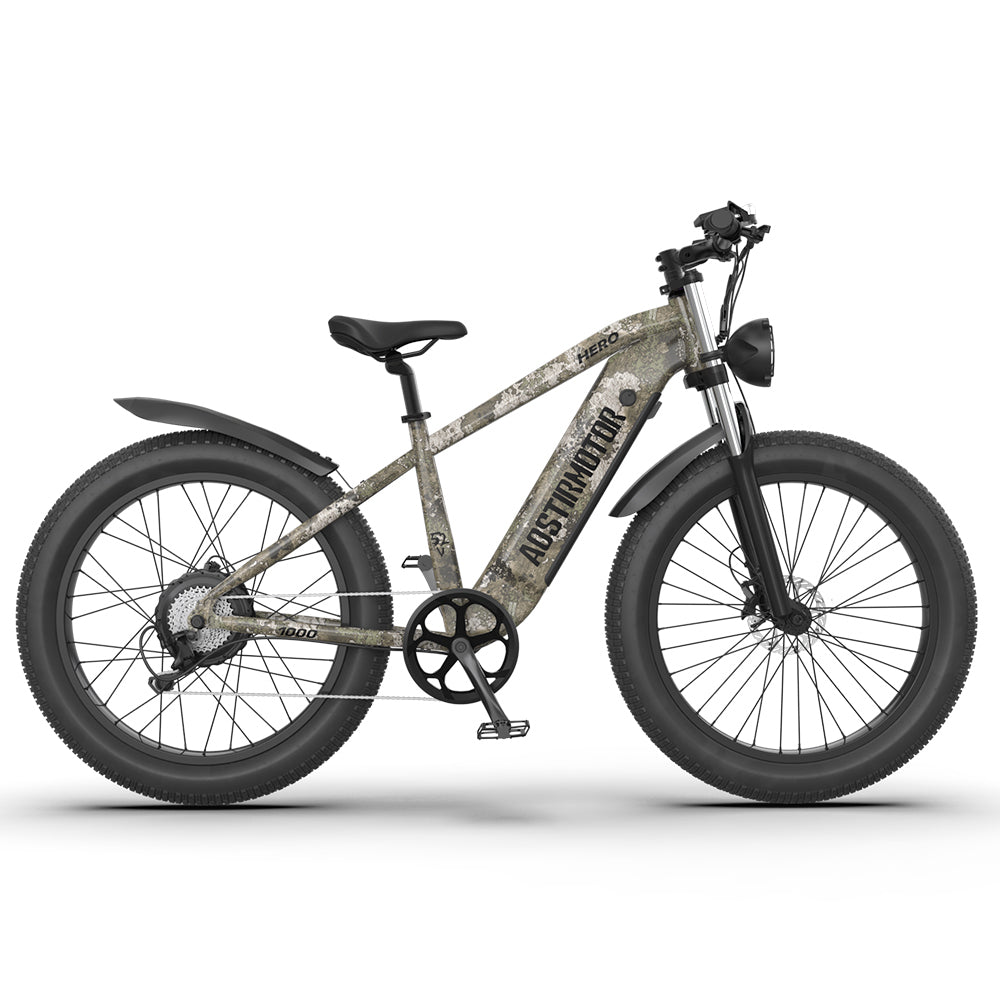 E-bike 26"1000W Electric Bike 52V 20Ah battery SAMSUNG All-terrain EBike Mountain Bicycle（Camouflage）