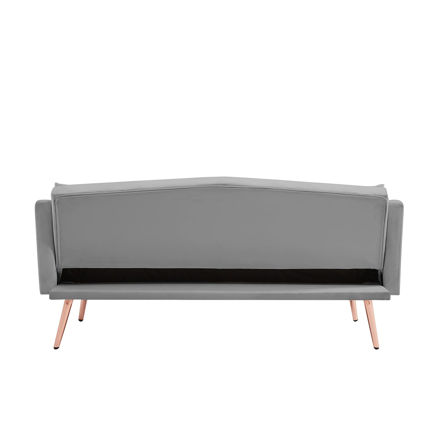 GREY VELVET SOFA BED