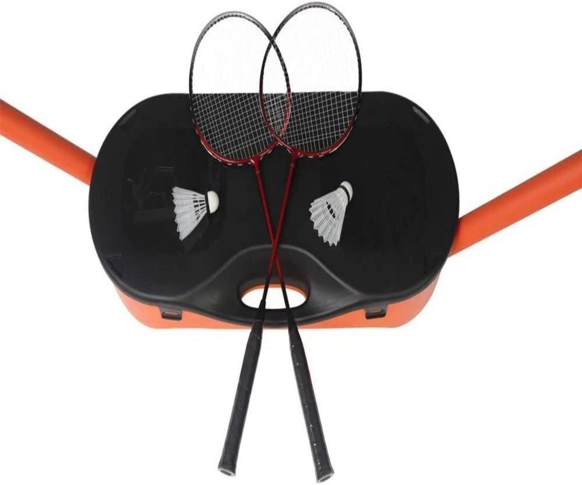 Portable Badminton Set with 10ft Net, Rackets, and Shuttlecocks