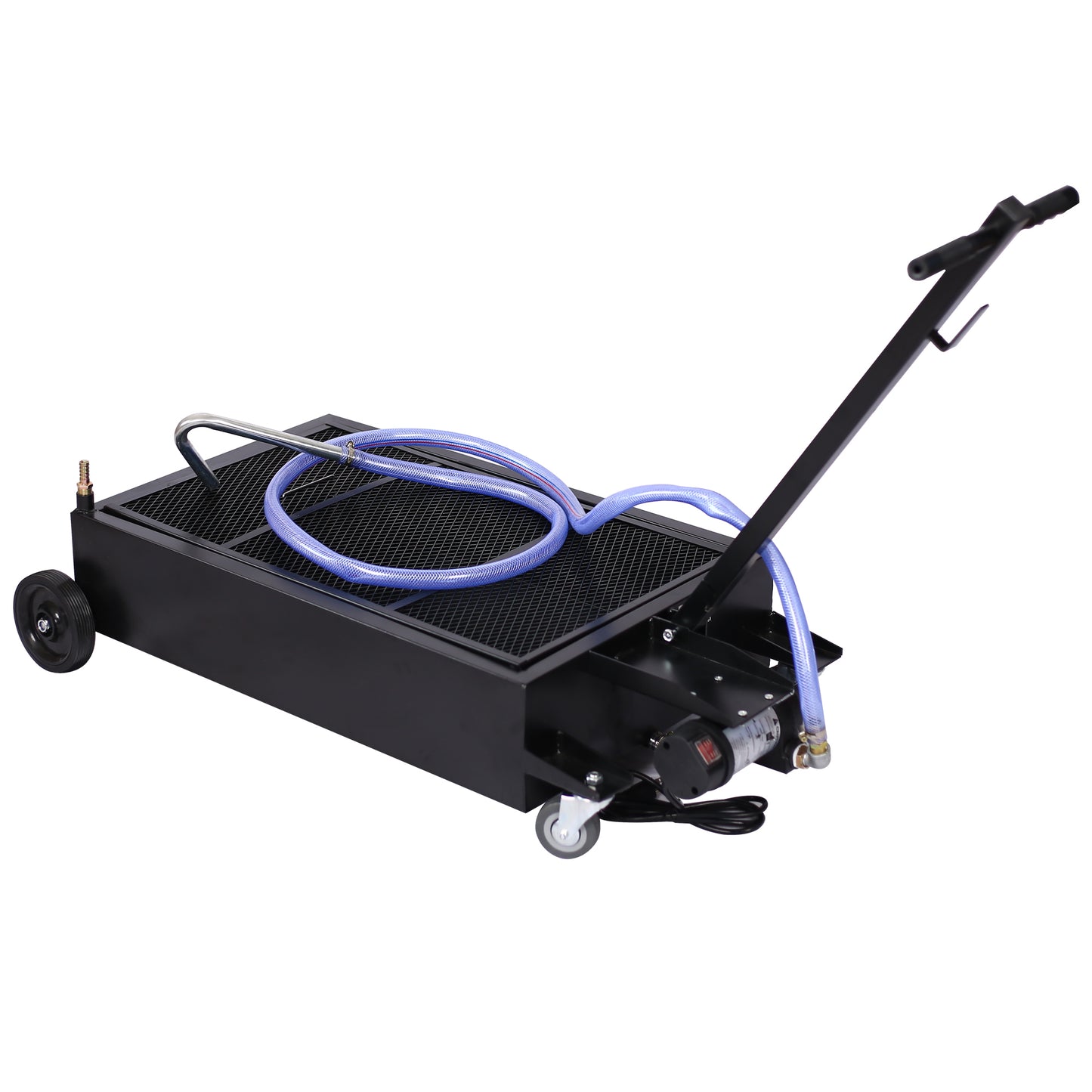 25 gallon low profile oil drainer ,with electric pump