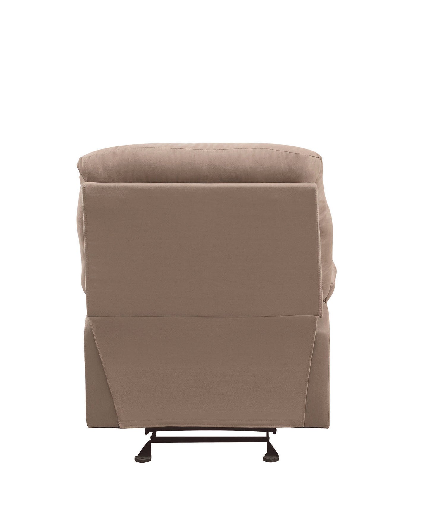 Arcadia Recliner in Light Brown Microfiber with Motion