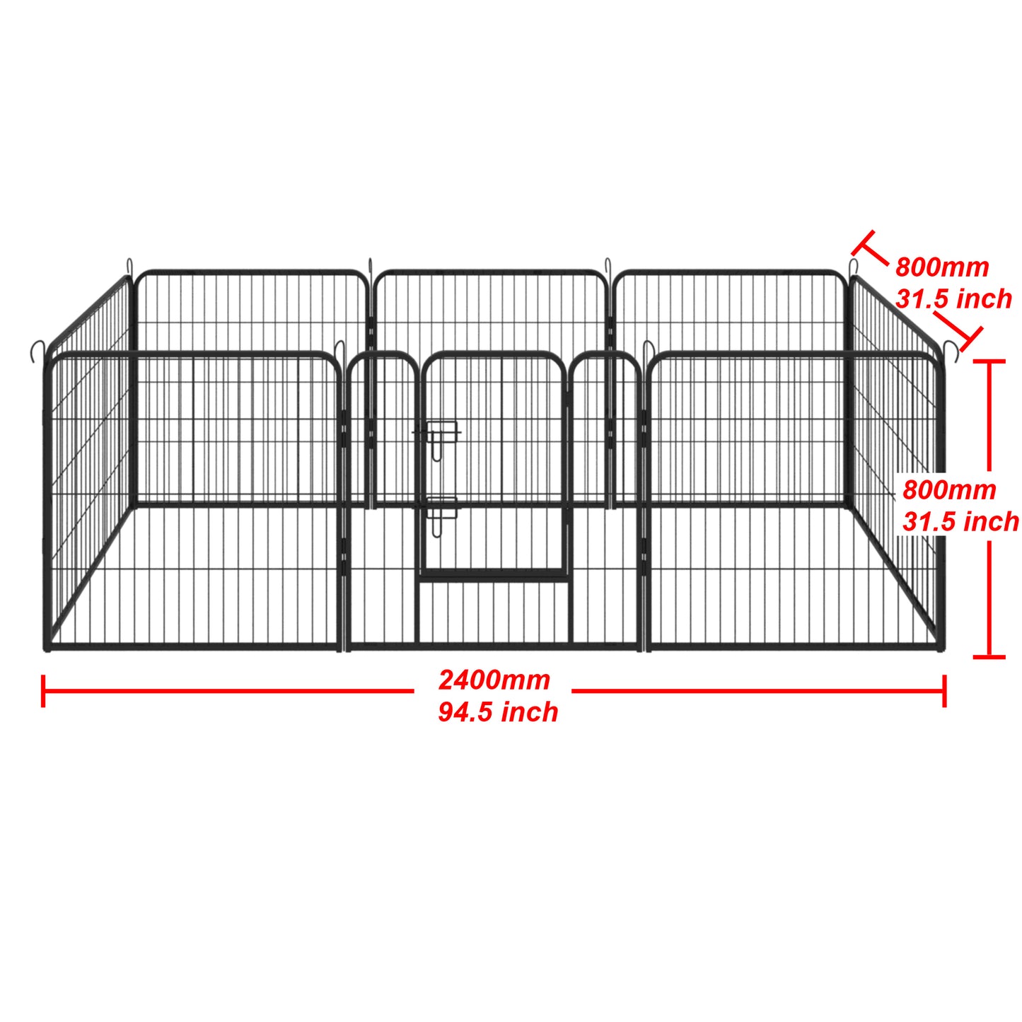 8-Panels High Quality Wholesale Cheap Best Large Indoor Metal Puppy Dog Run Fence / Iron Pet Dog Playpen