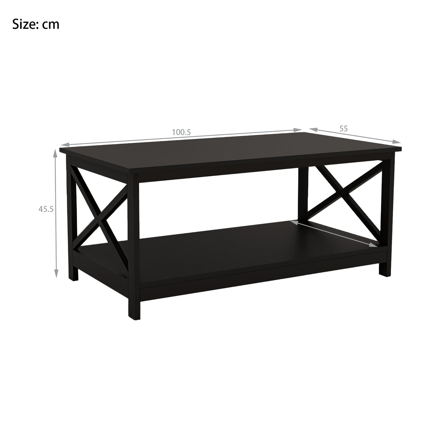 Oxford End Table in Stylish Black Finish