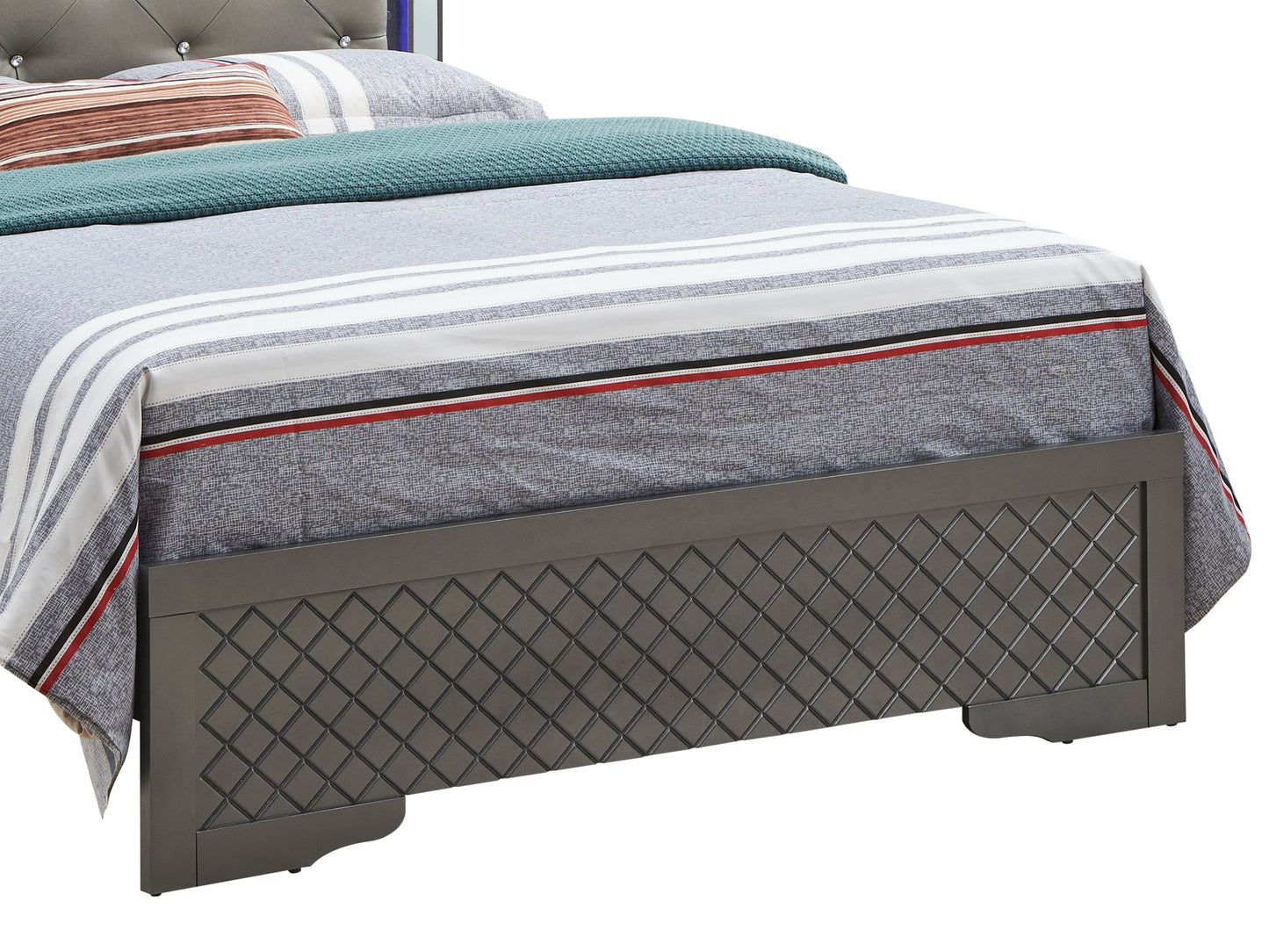 Verona G6702C-FB3 Full Bed , Metalic Black