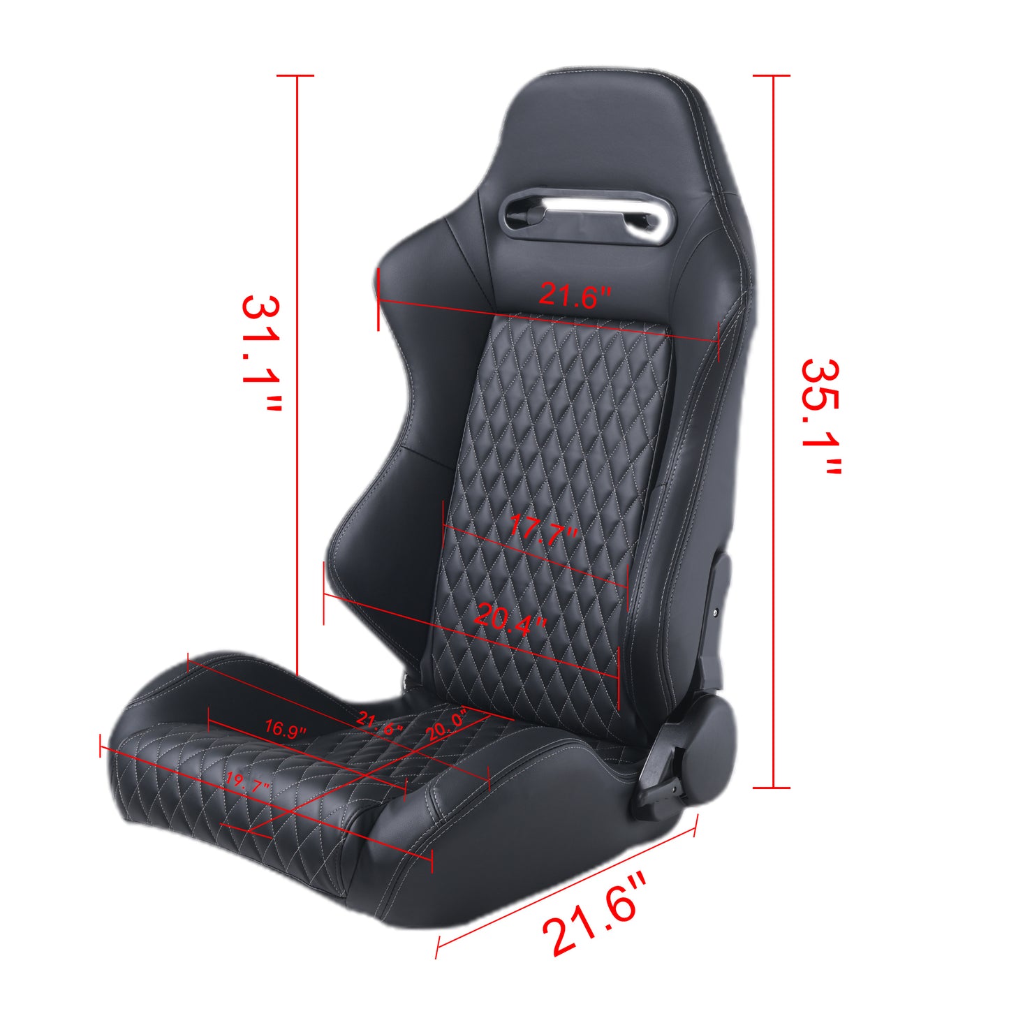 Racing Seat Simulator Leather Pair for Gaming Excitement