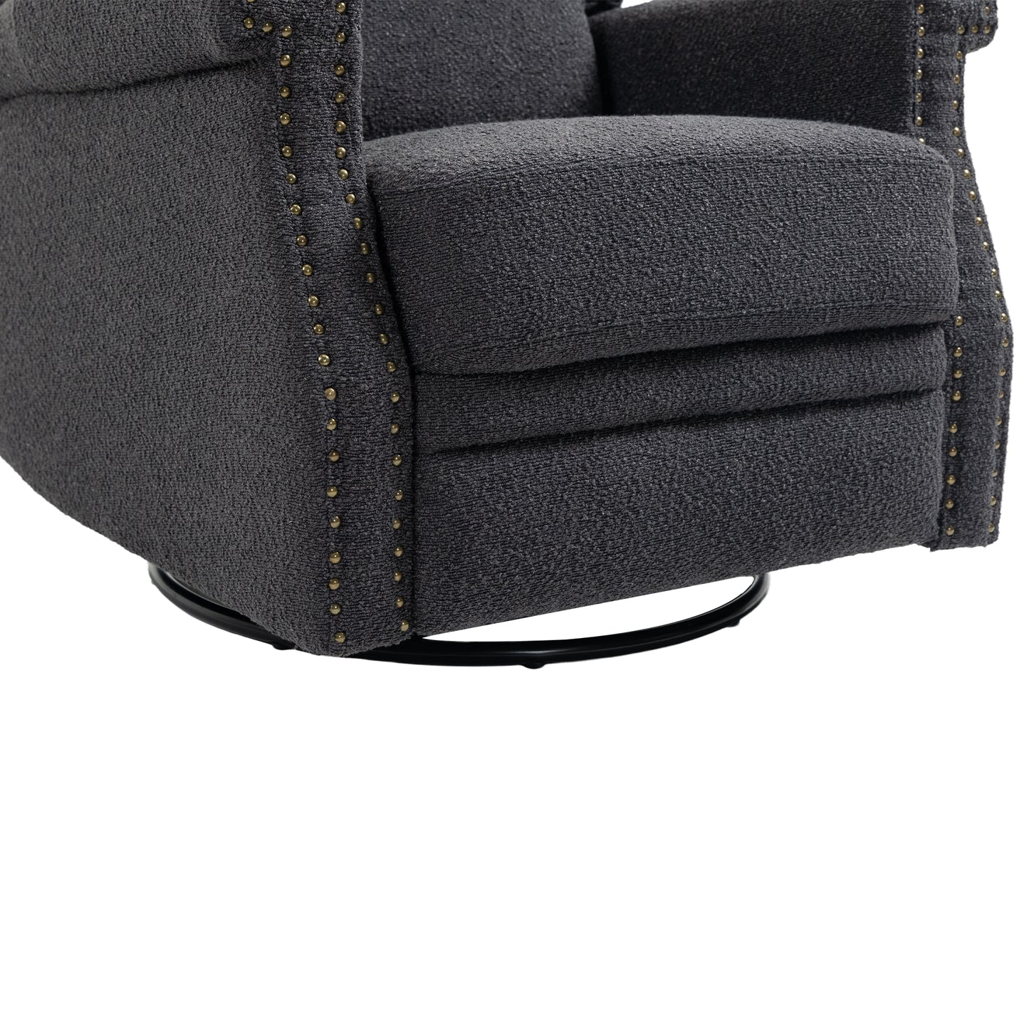 360 Degree Swivel Recliner Chair with Rocking and Reclining Functionality