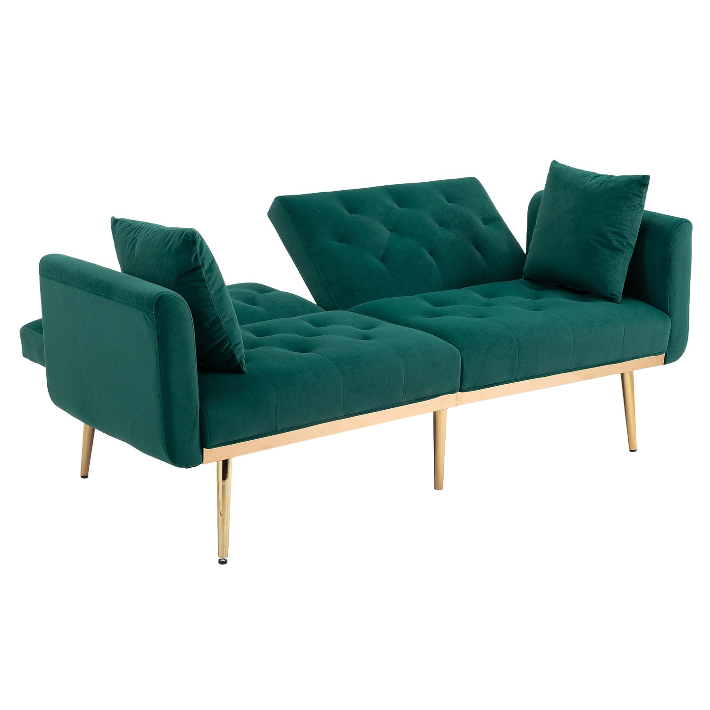 Velvet  Sofa , Accent sofa .loveseat sofa with metal  feet