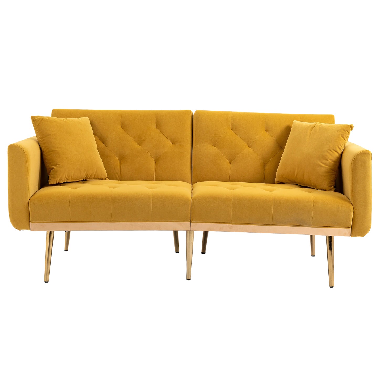 Velvet  Sofa , Accent sofa .loveseat sofa with metal  feet