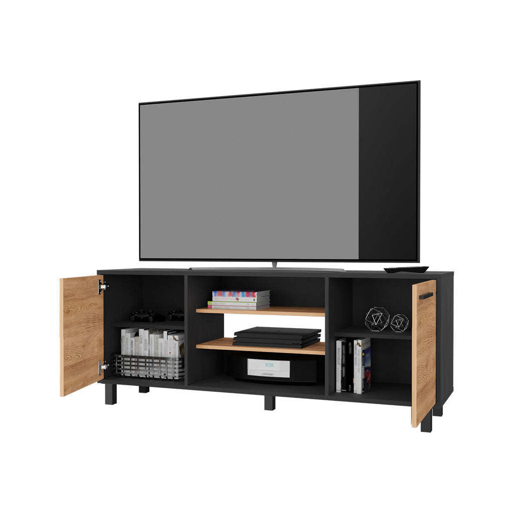 Washington TV Stand with 7 Cubby Storage Space for TVs Up to 65''