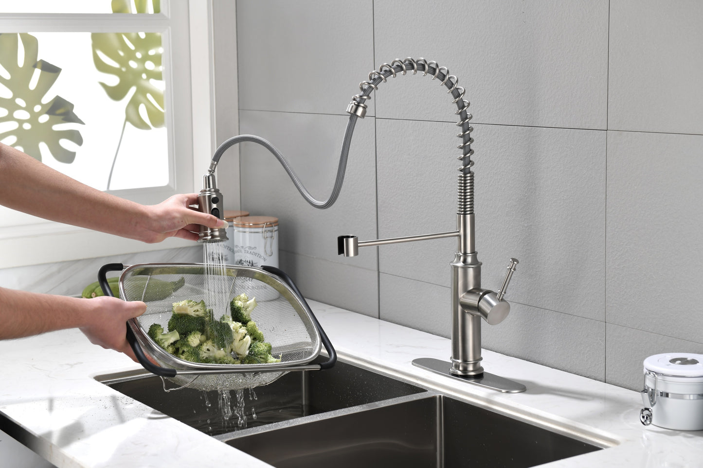 Touch Kitchen Faucet with Pull Down Sprayer