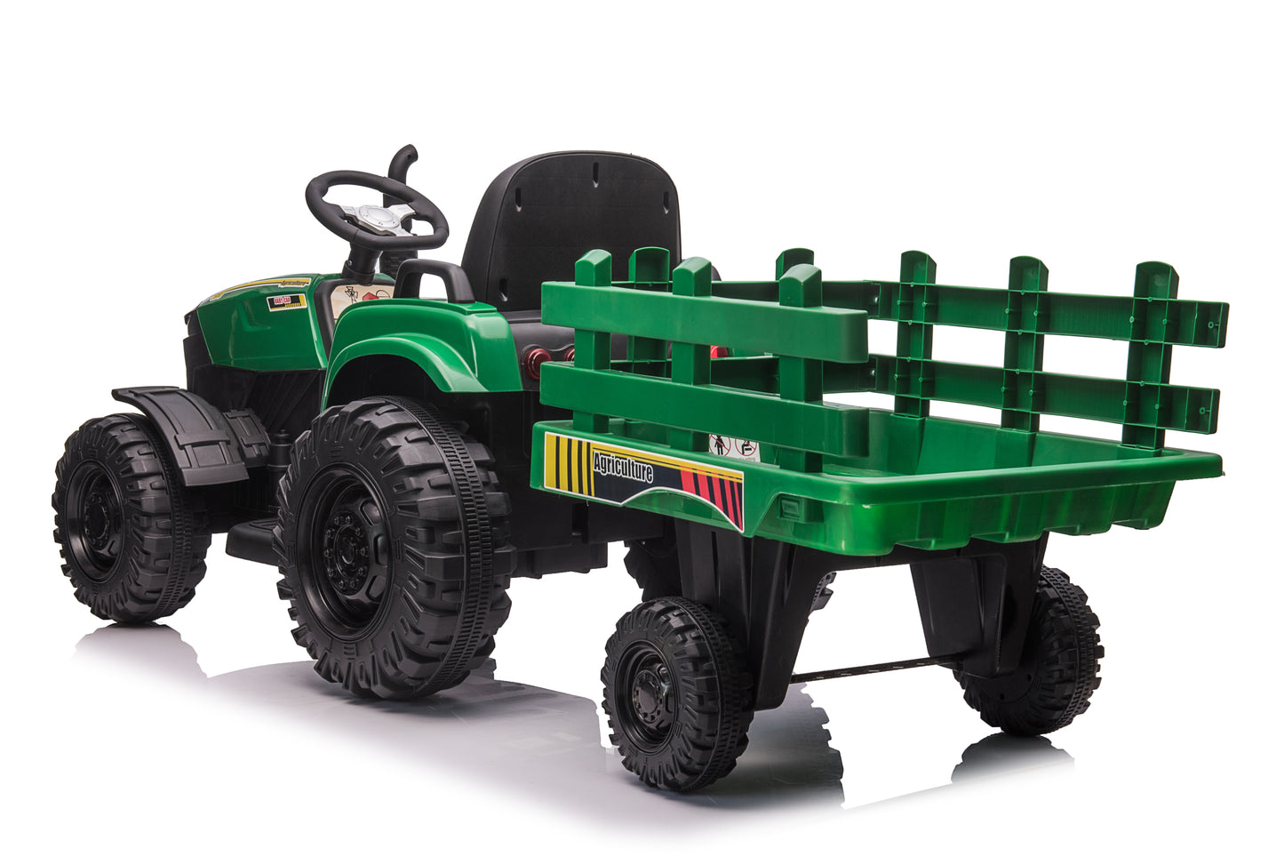 Electric 24V Tractor with Key Start, High and Low Speed, USB, MP3, and Realistic Sound