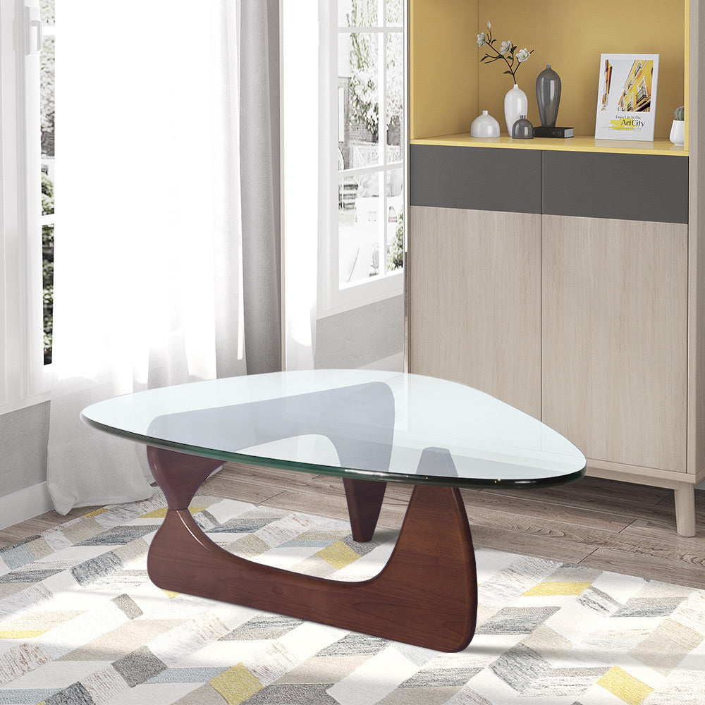 Modern Geometric Black Coffee Table