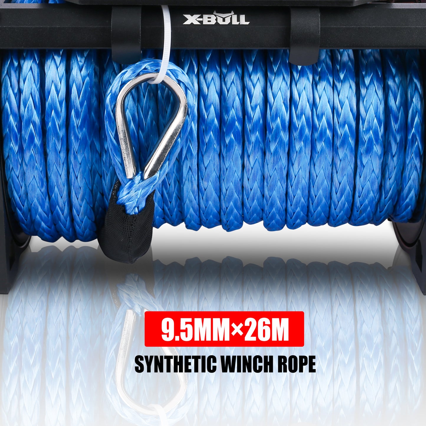 X-BULL Electric Winch 13000 LBS 12V with Synthetic Blue Rope