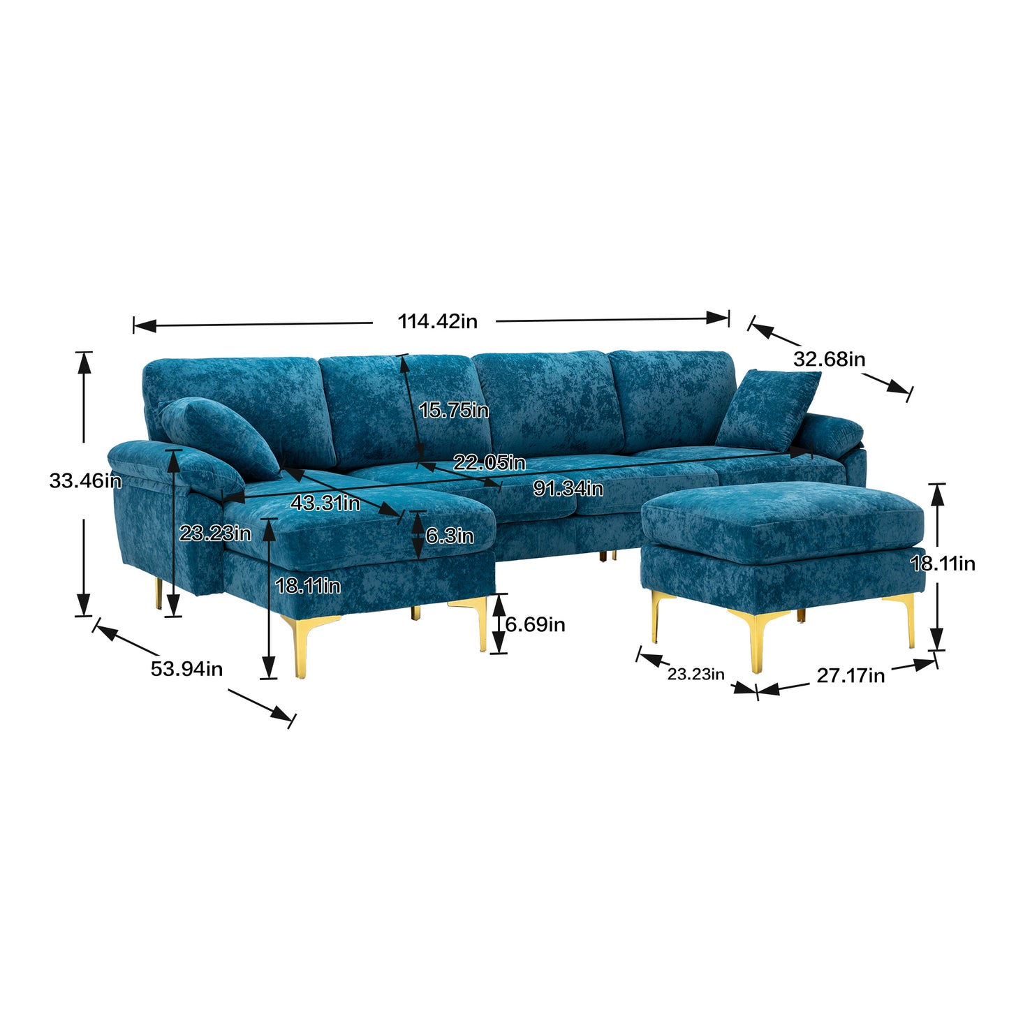 Accent sofa /Living room sofa sectional  sofa