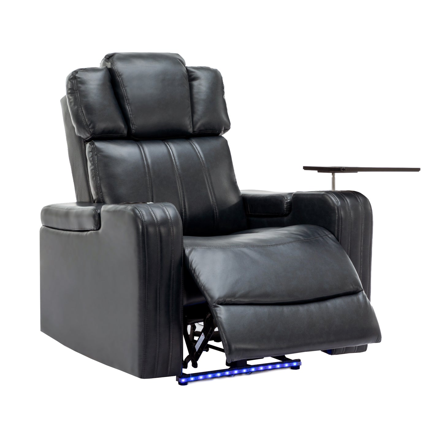 Home Theater Power Recliner with Cooling Cup Holder, Bluetooth Speaker, LED Lights, and USB Ports