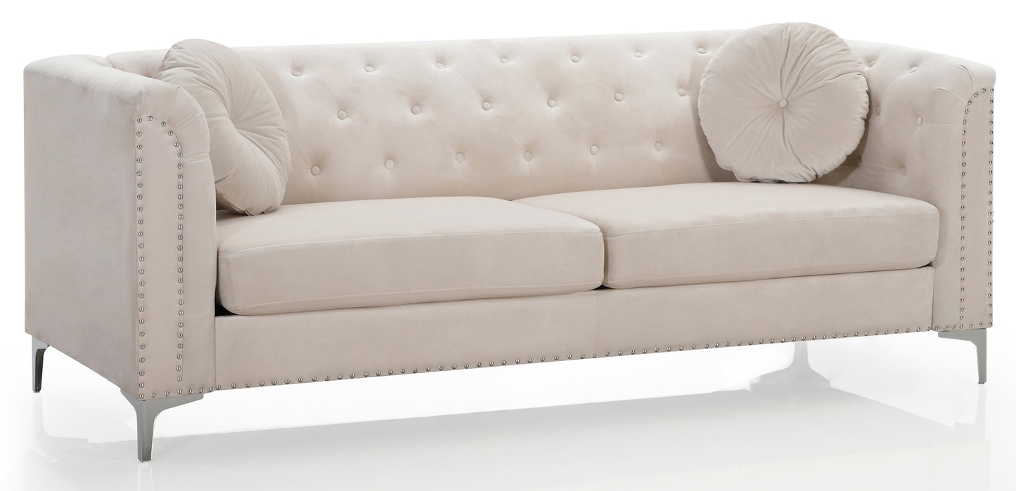 Pompano G898A-S Sofa ( 2 Boxes ) , IVORY