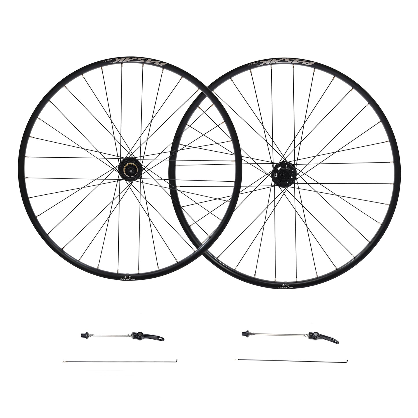 Double Wall Alloy Wheelset  32H Disc Brake MTB Wheelset, Quick Release Front Rear Wheels